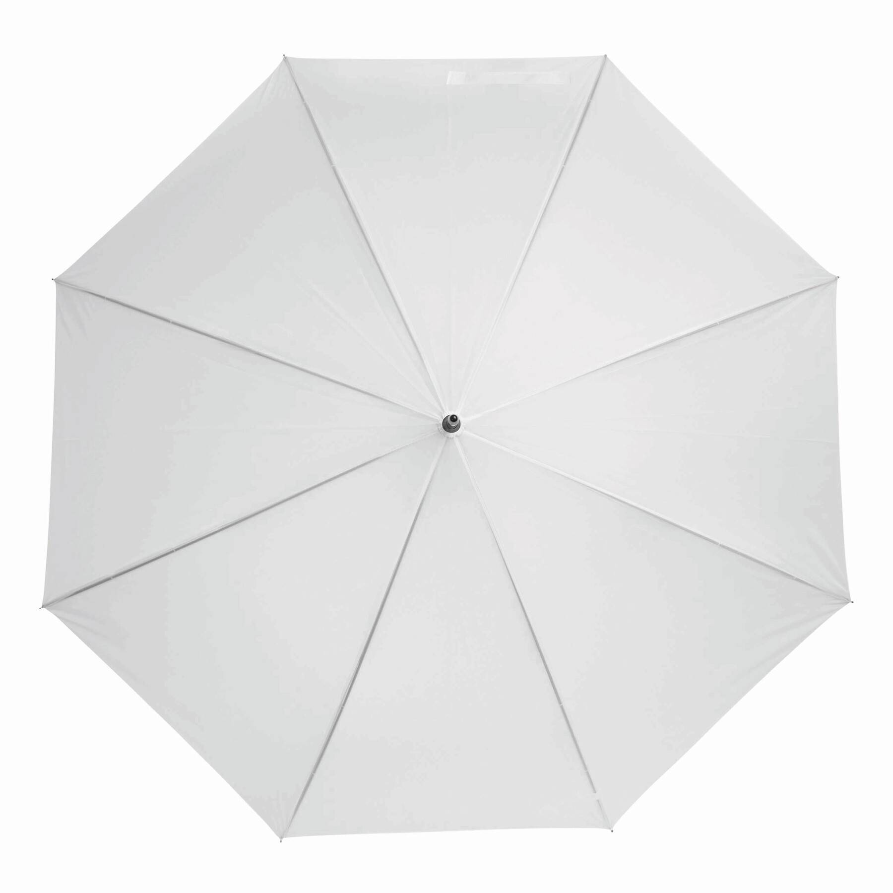 Stockschirm Herren Damen Stabil Automatik Regenschirm Groß Ø119 cm Weiß L96cm