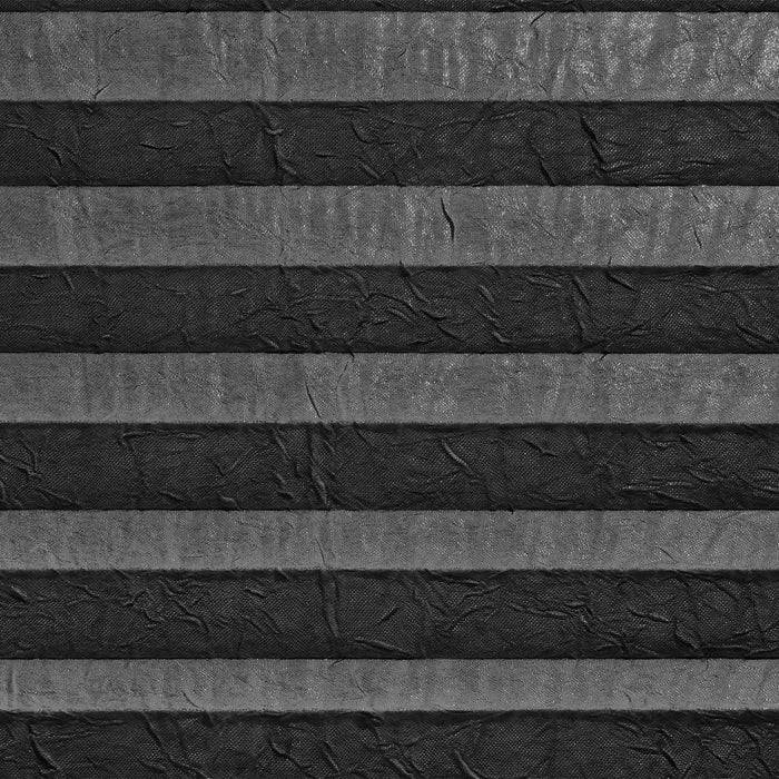 FLOORDIREKT Faltrollo Magic Mini - Lichtdurchlässig & Blickdicht - Befestigung ohne Schrauben möglich - Schwarz - 110 x 100 cm