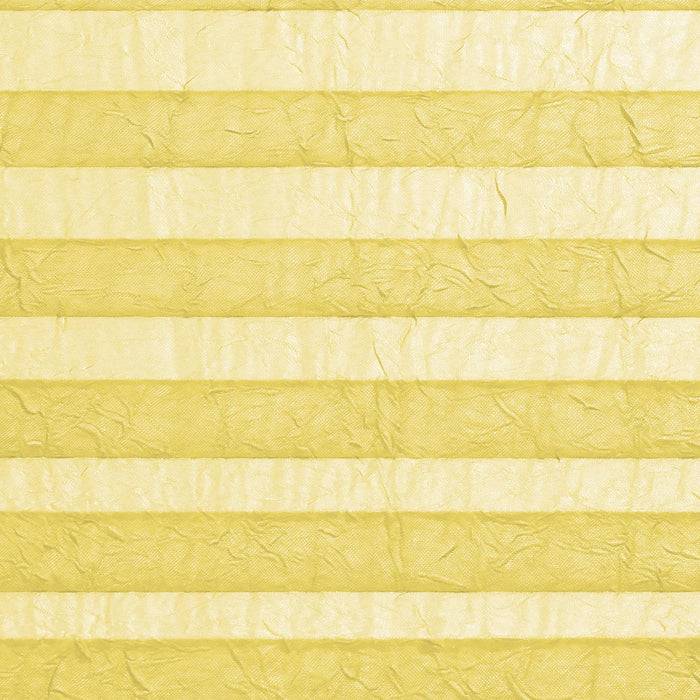 FLOORDIREKT Faltrollo Magic Large - Lichtdurchlässig & Blickdicht - Befestigung ohne Schrauben möglich - Gelb - 120 x 200 cm