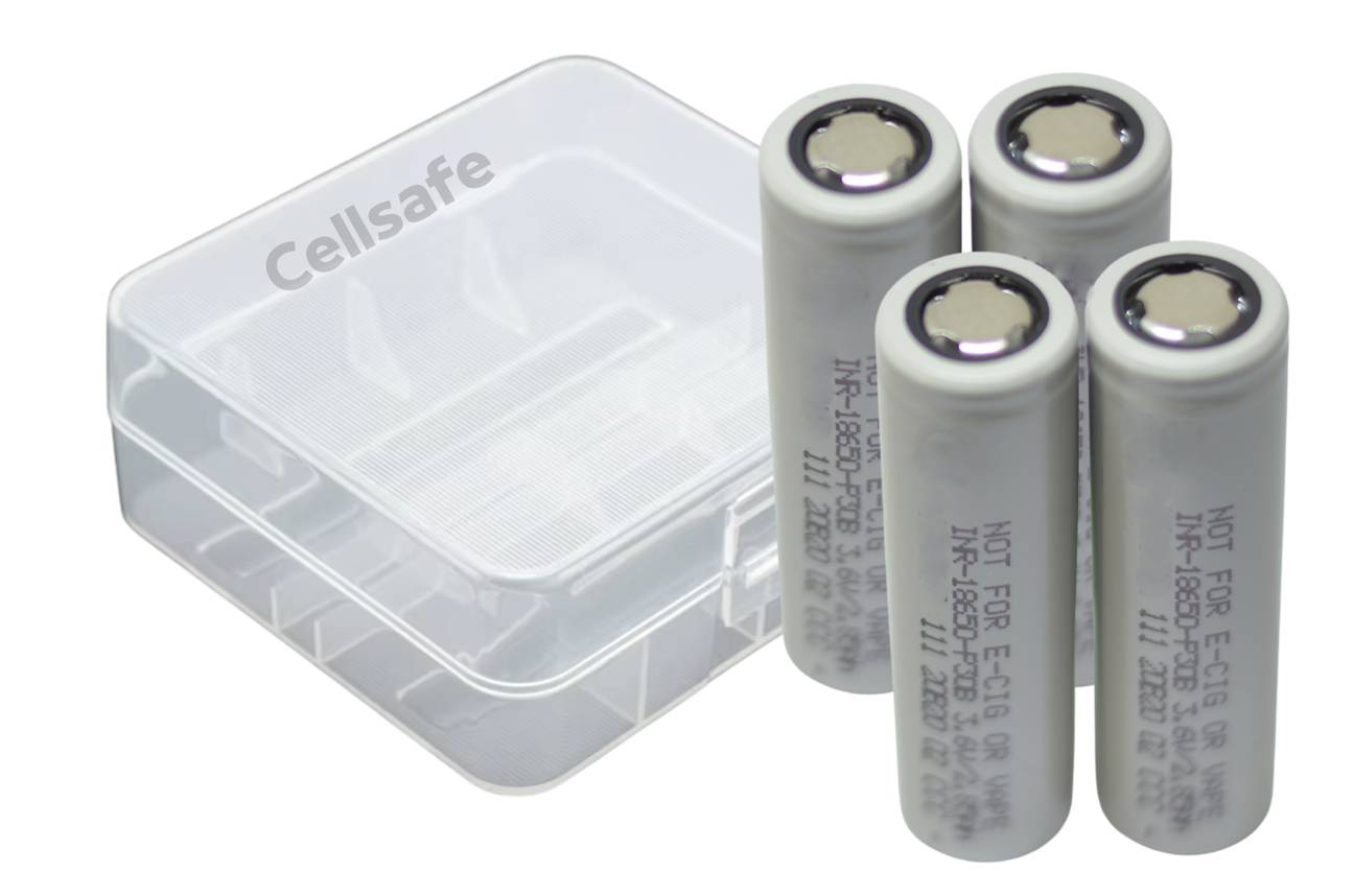 4x INFINIO MLC 18650 P30B-​LT Low Temperature Edition 3000 mAh 30A inkl. Akkubox