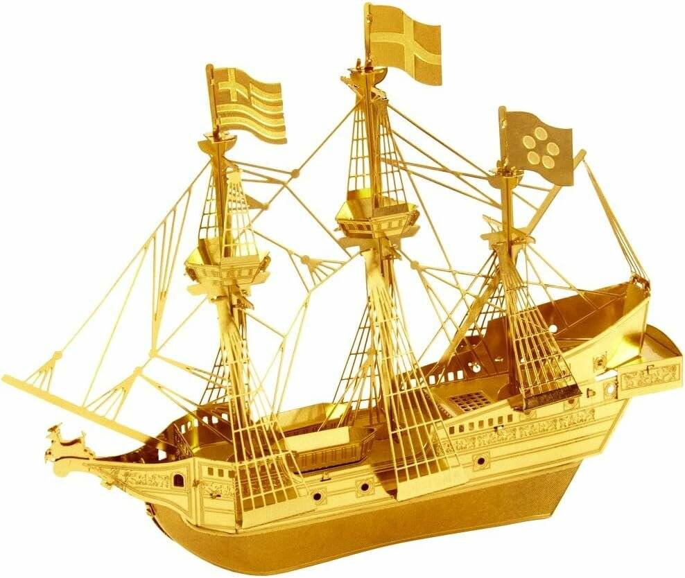 METAL EARTH 3D-Puzzle Schiff Golden Hind (gold)