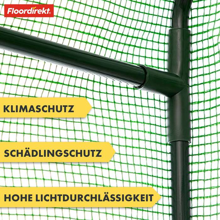 FLOORDIREKT Gewächshaus Botanika - Robust & Witterungsbeständig - In 3 Größen erhätlich - 50 x 100 x 150 cm