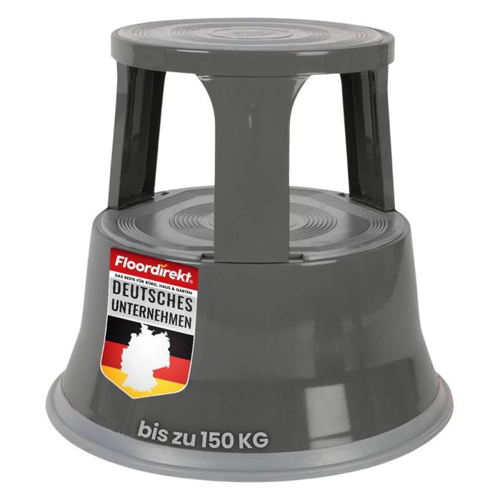 FLOORDIREKT Rollhocker - Hocker für Büro oder Gewerbe - TÜV & GS geprüft - Rot
