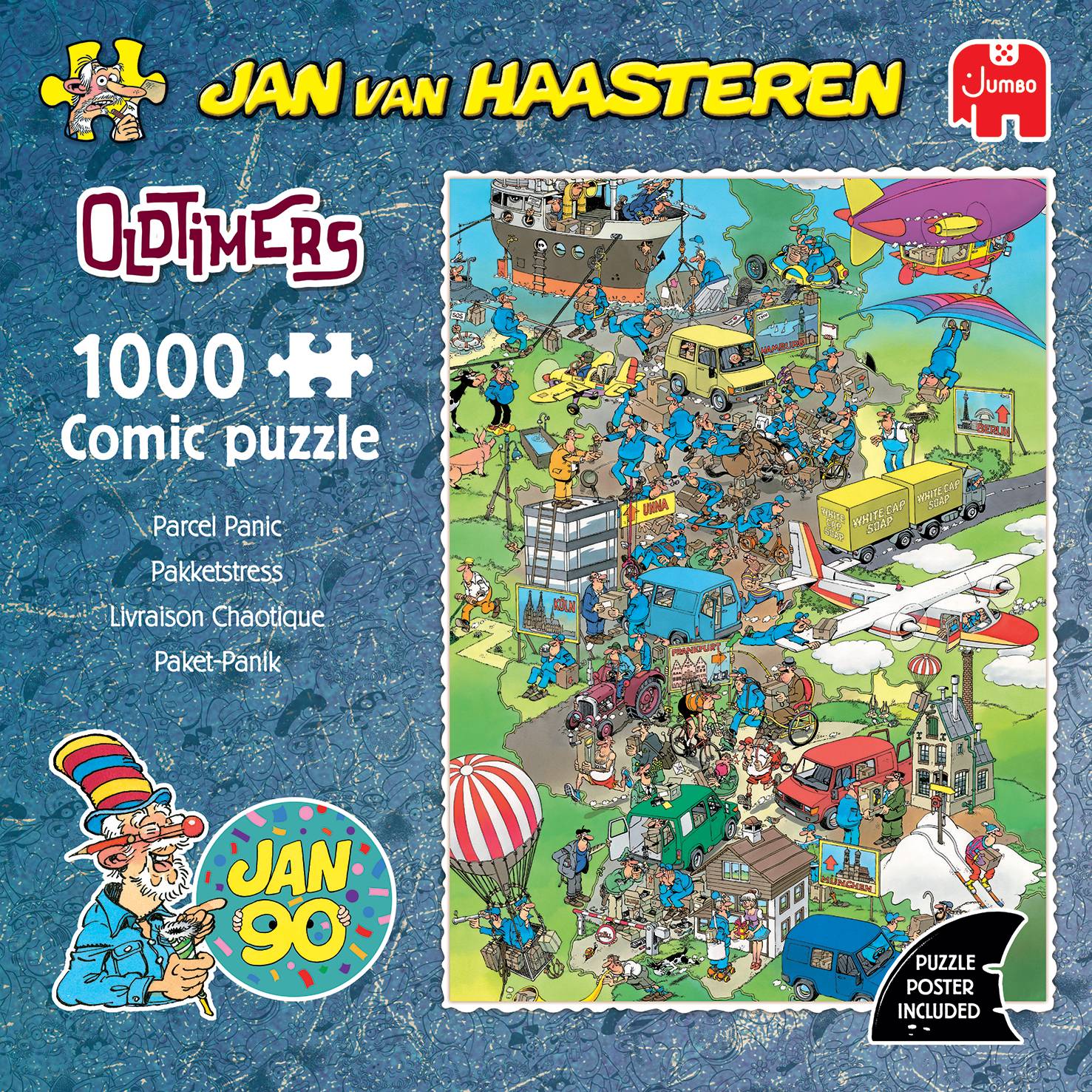 Jan van Haasteren Oldtimers Paket-Panik 1000 Teile Puzzle