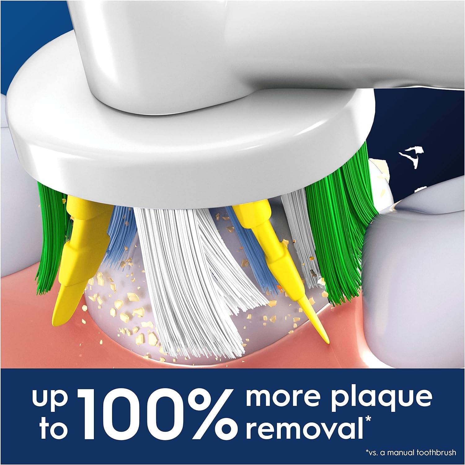 Oral-B Pro Floss Action Aufsteckbürste Zahnbürste X-Form 4er Pack weiß