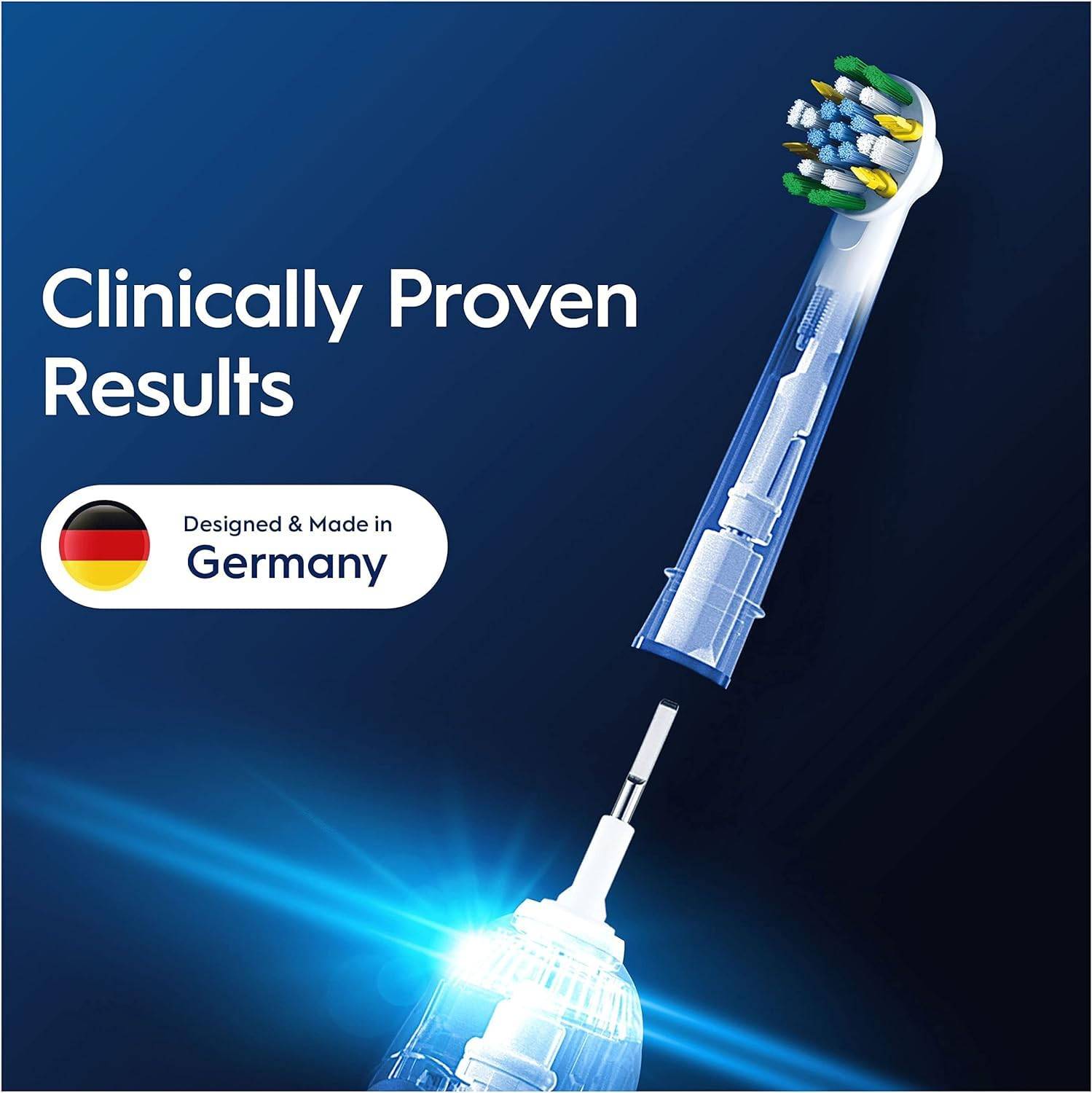 Oral-B Pro Floss Action Aufsteckbürste Zahnbürste X-Form 4er Pack weiß