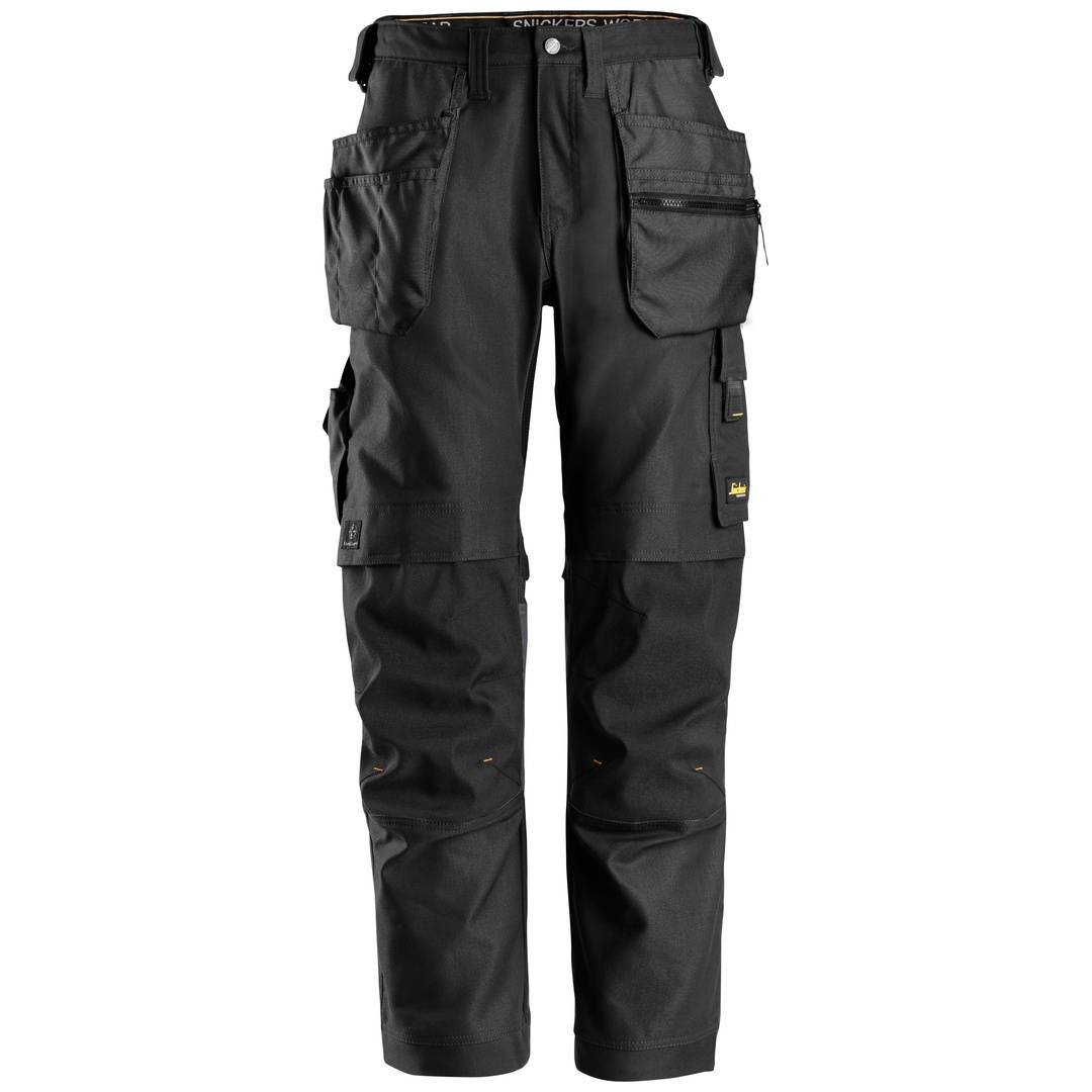 Snickers Workwear AllroundWork Canvas+ Stretch Arbeitshose mit Holstert. 6224 Gr. 50 schwarz