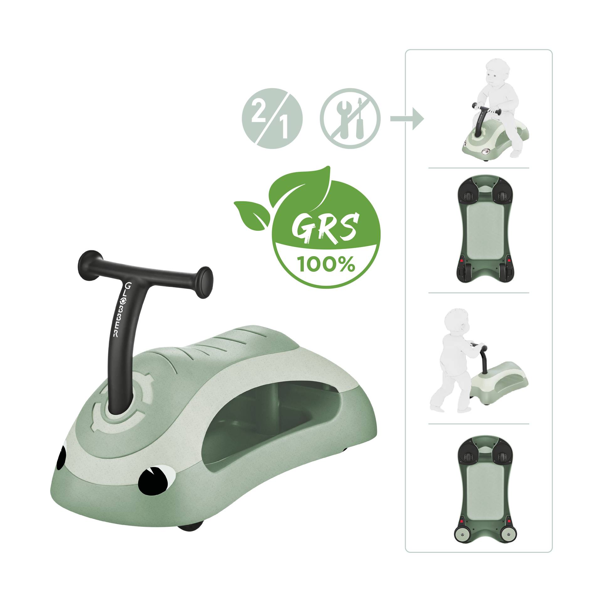 GLOBBER WALK N' ROLL 2in1 ECO pistazie