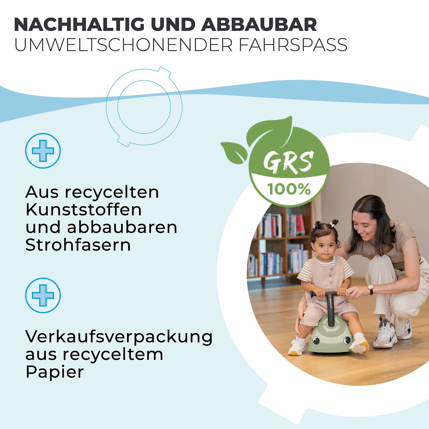 GLOBBER WALK N' ROLL 2in1 ECO pistazie