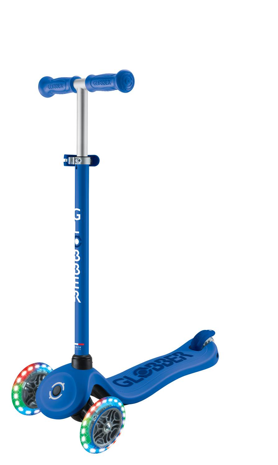 GLOBBER GO-UP SPORTY LIGHTS 360 dunkelblau, mit Leuchtrollen