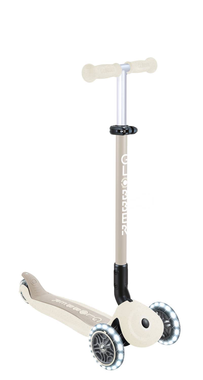GLOBBER GO-UP ACTIVE LIGHTS ECO kokos weiß, mit Leuchtrollen