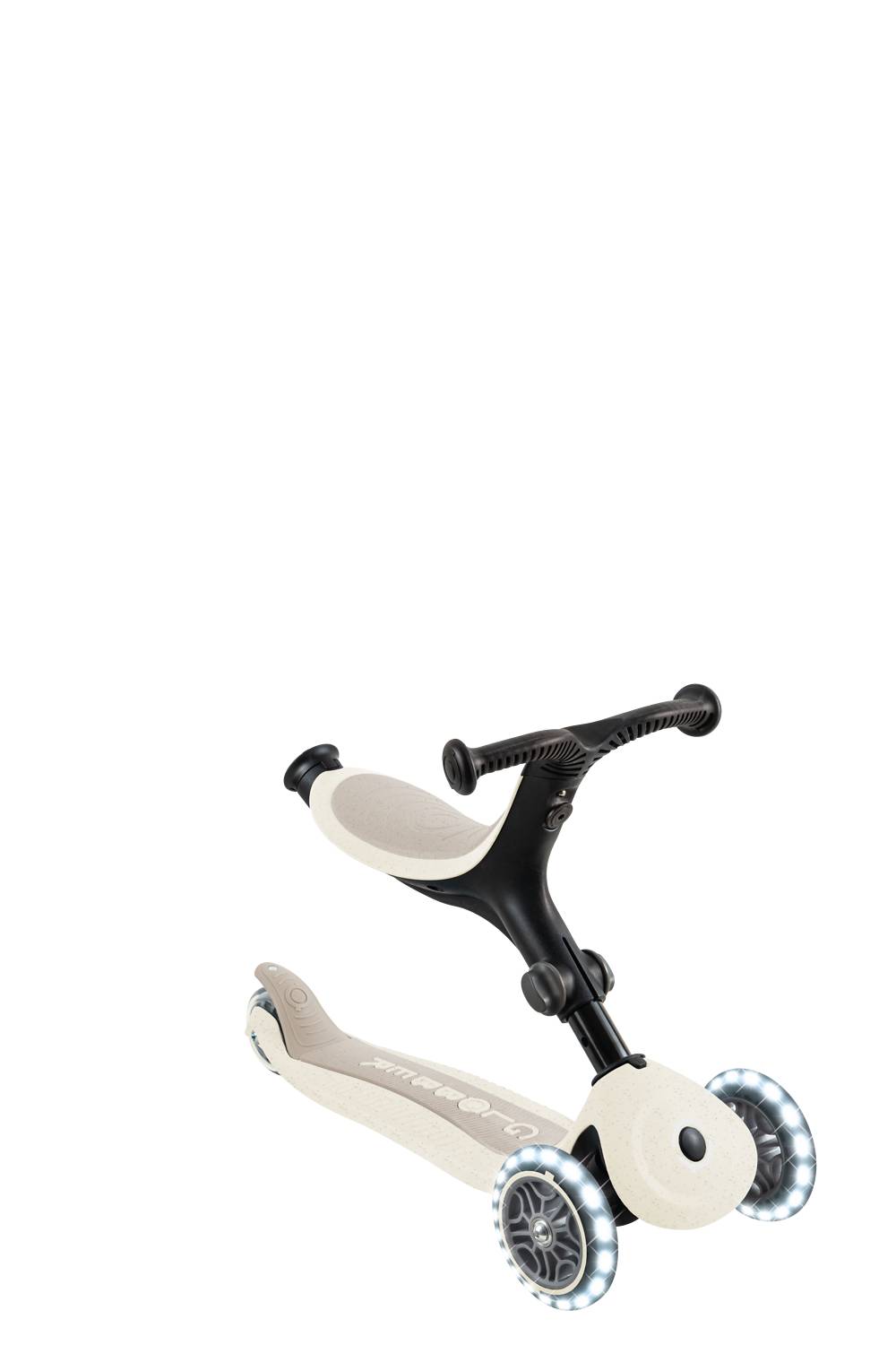 GLOBBER GO-UP ACTIVE LIGHTS ECO kokos weiß, mit Leuchtrollen