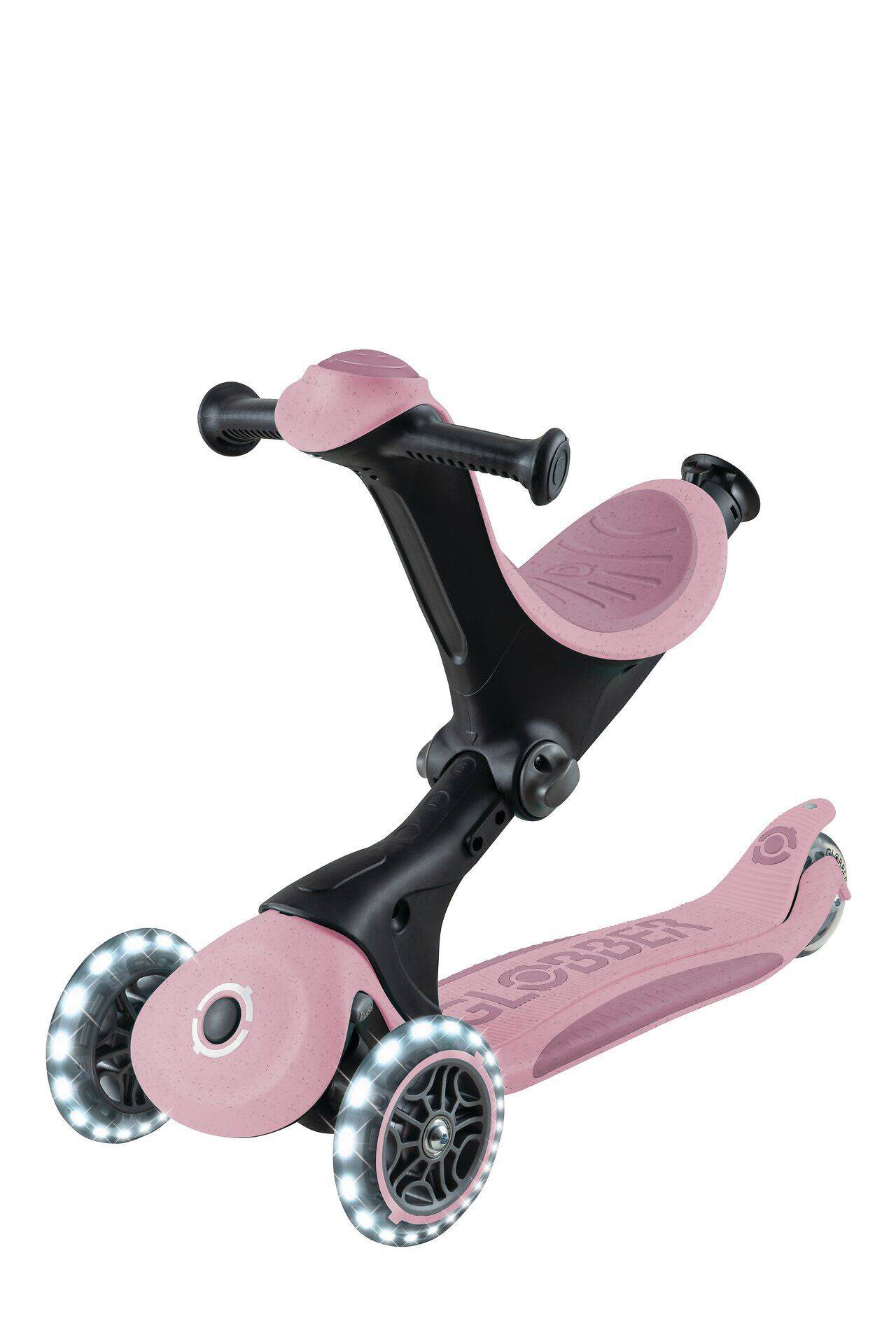 GLOBBER GO-UP DELUXE LIGHTS ECO 360 beere, mit Leuchtrollen