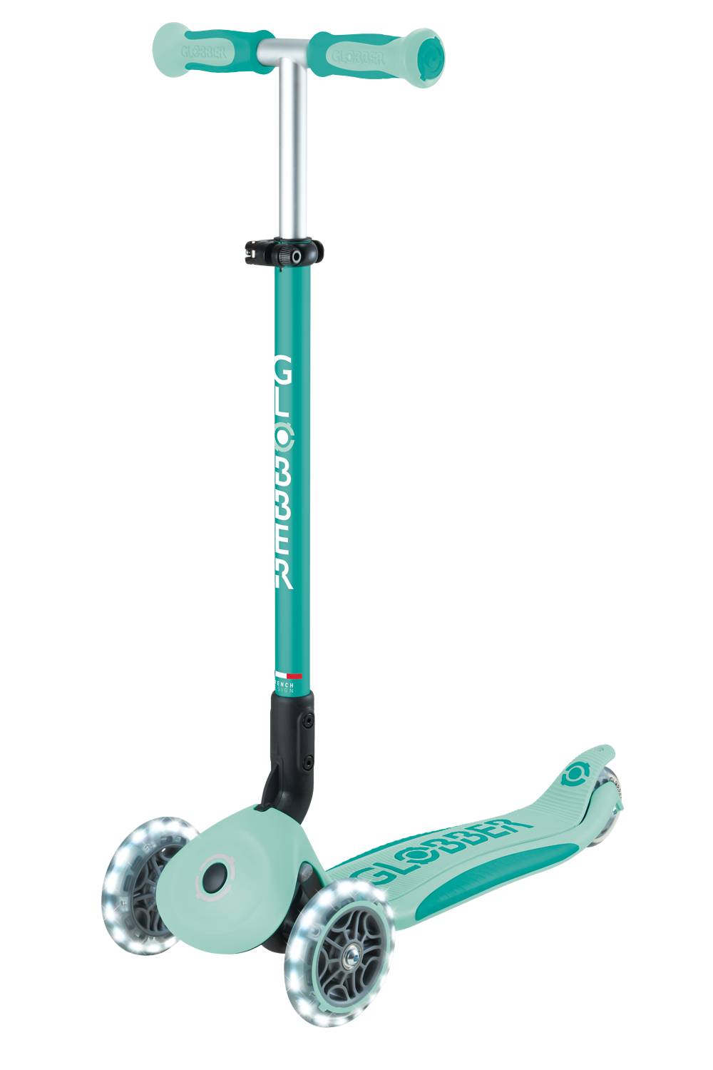 GLOBBER GO-UP DELUXE LIGHTS 360 mint, mit Leuchtrollen