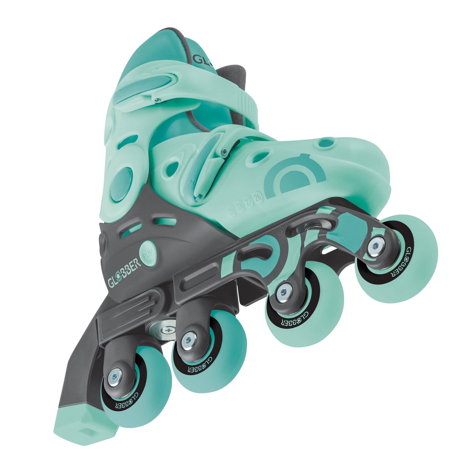 GLOBBER LEARNING SKATES 2in1 mint, Gr. 26-29