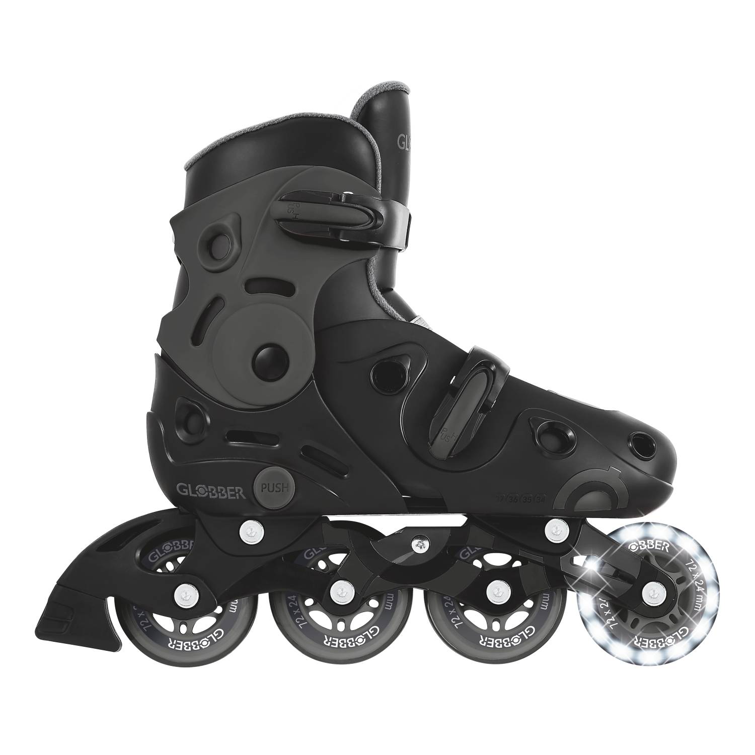 GLOBBER GO SKATES grau, Gr. 34-37