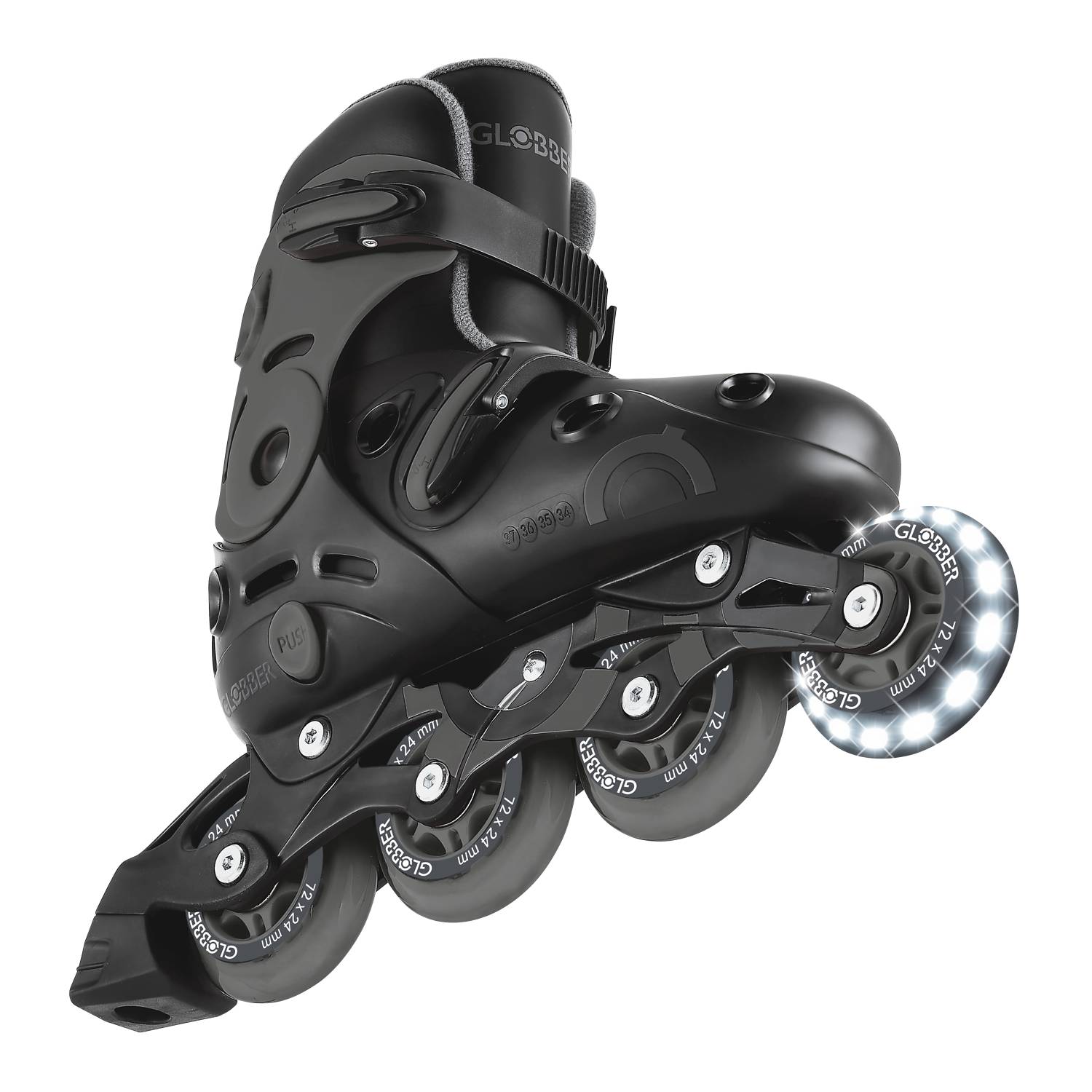 GLOBBER GO SKATES grau, Gr. 34-37