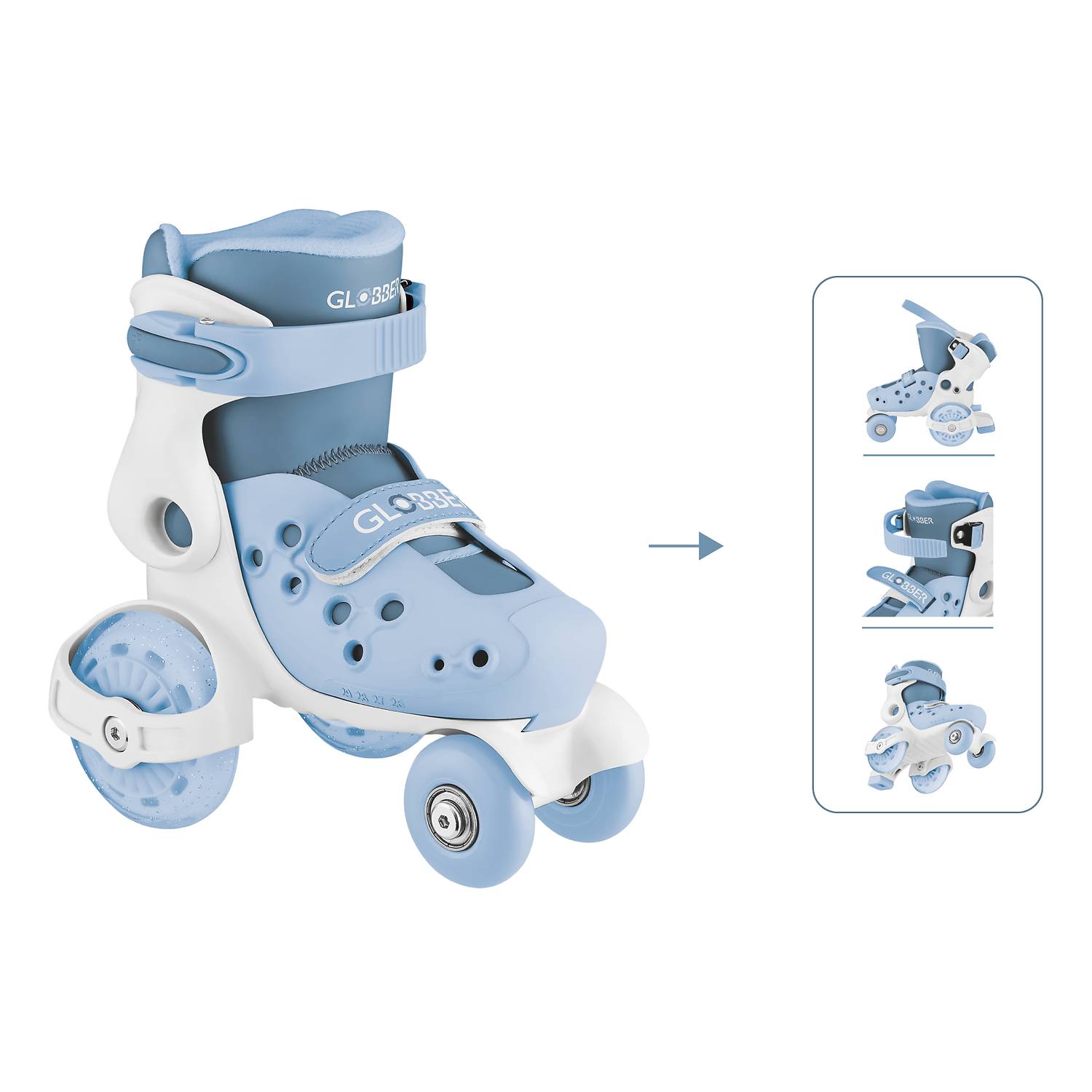GLOBBER LEARNING SKATES blau, Gr. 26-29