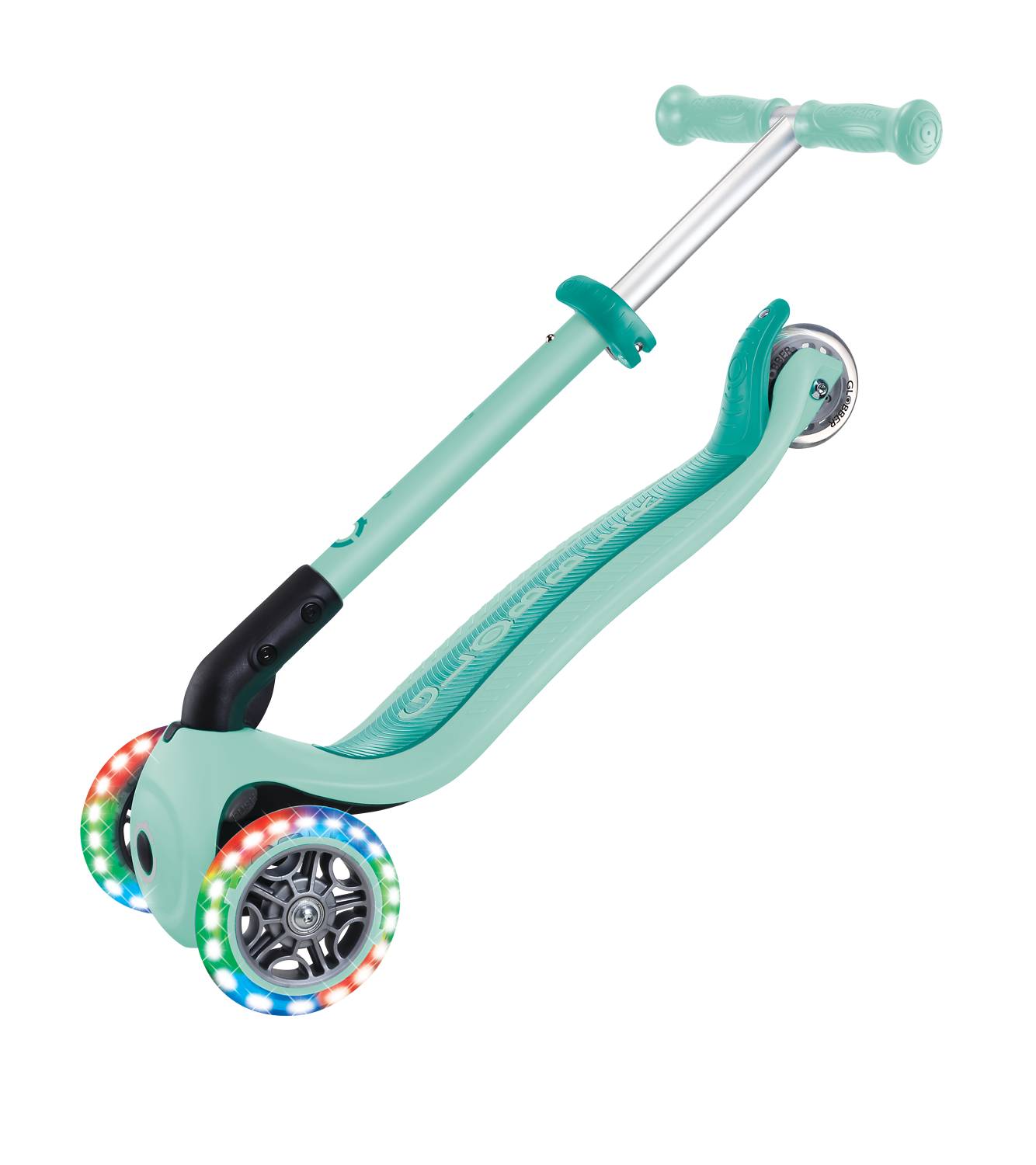 GLOBBER JUNIOR FOLDABLE LIGHTS mint, mit Leuchtrollen