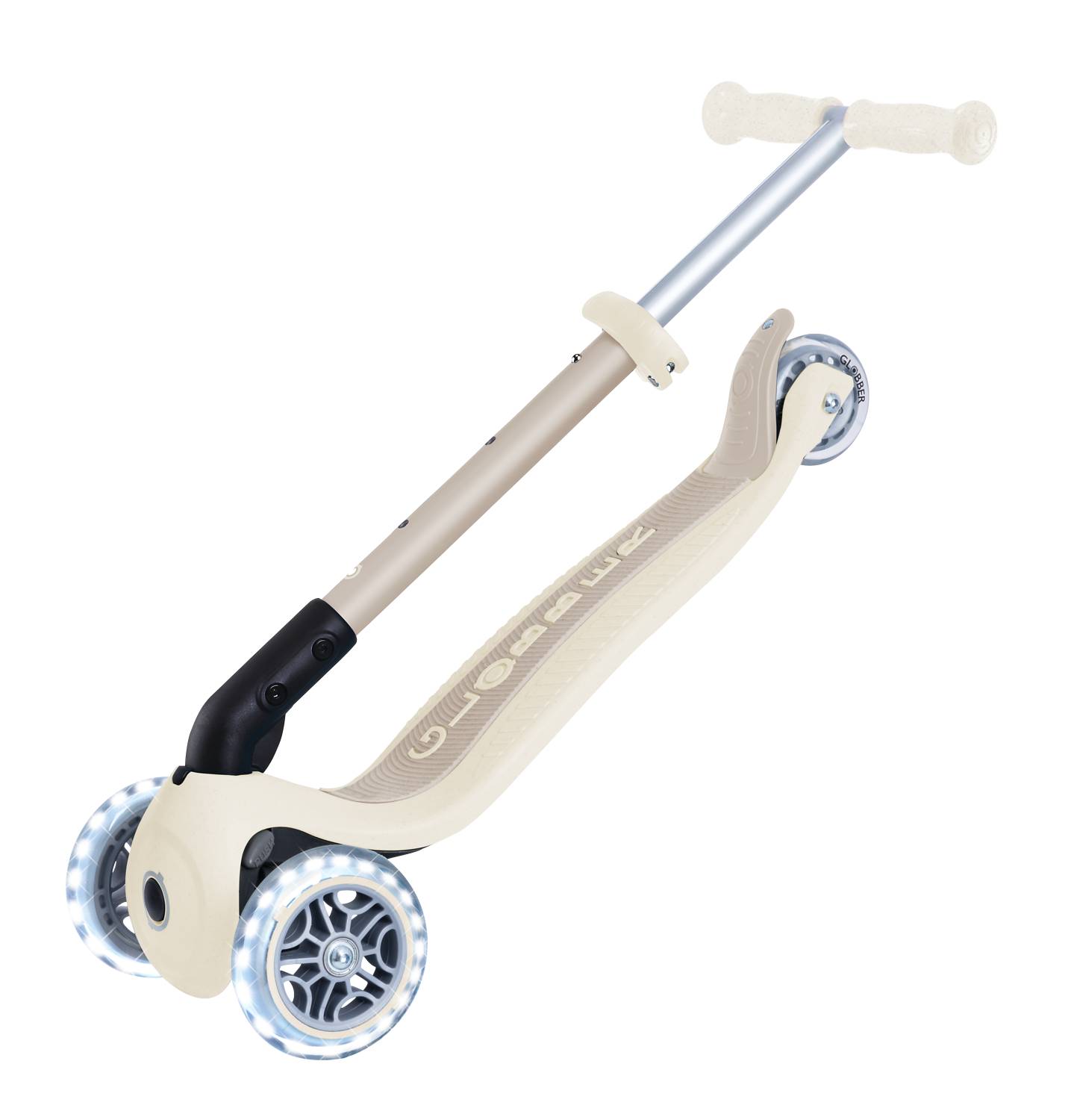 GLOBBER JUNIOR FOLDABLE LIGHTS ECO kokos weiß, mit Leuchtrollen