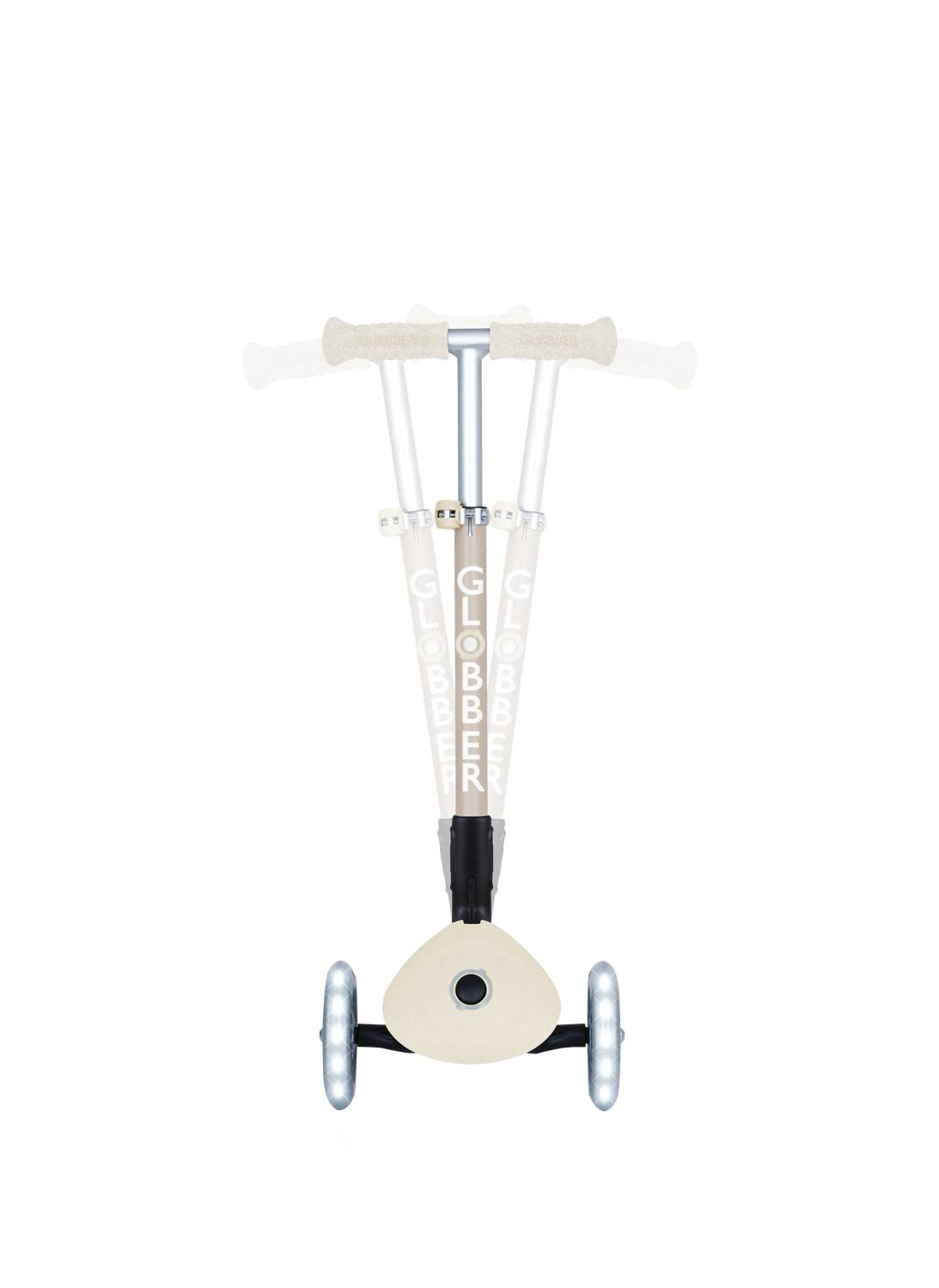 GLOBBER JUNIOR FOLDABLE LIGHTS ECO kokos weiß, mit Leuchtrollen