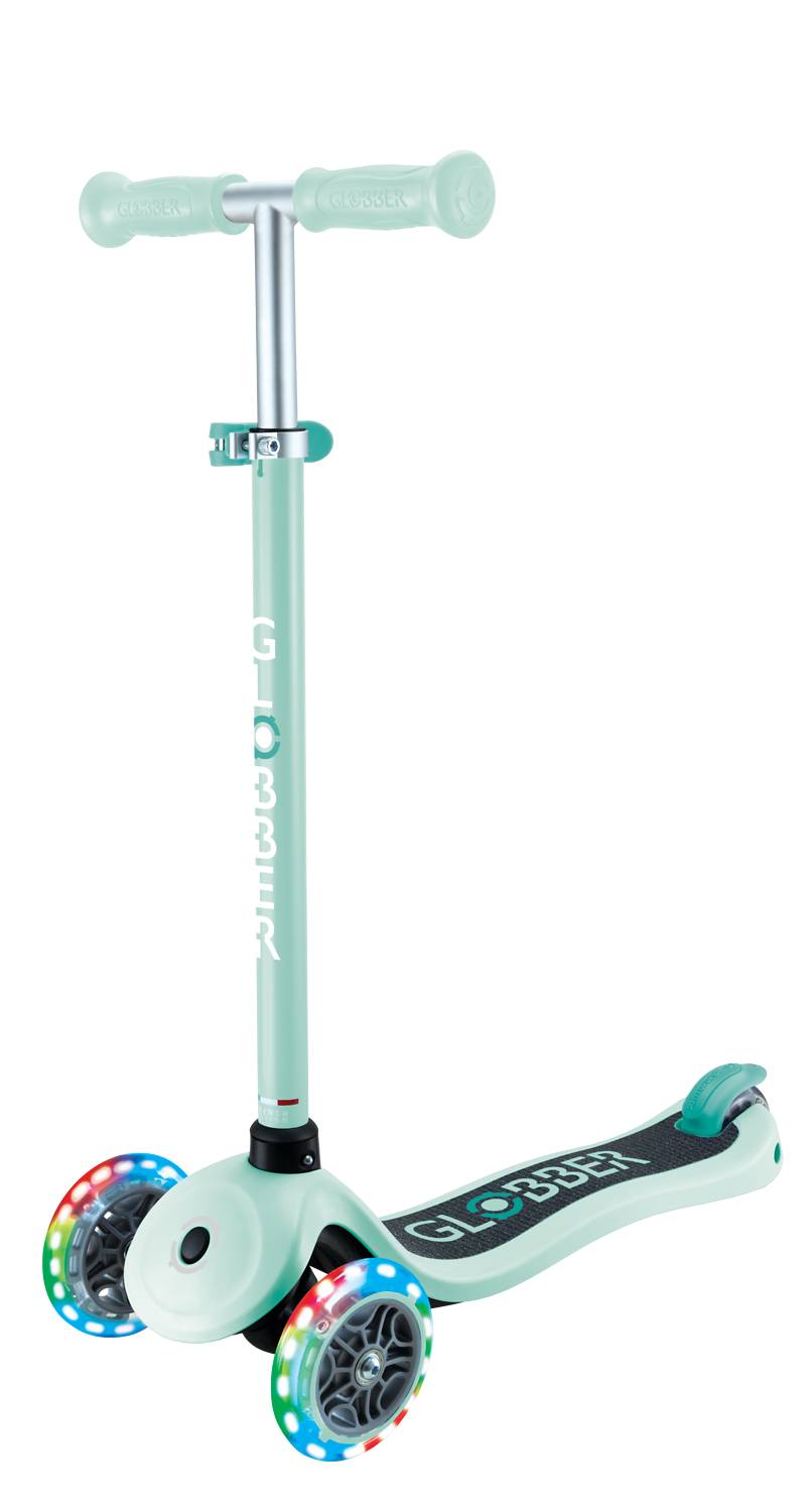 GLOBBER PRIMO LIGHTS mint, mit Leuchtrollen