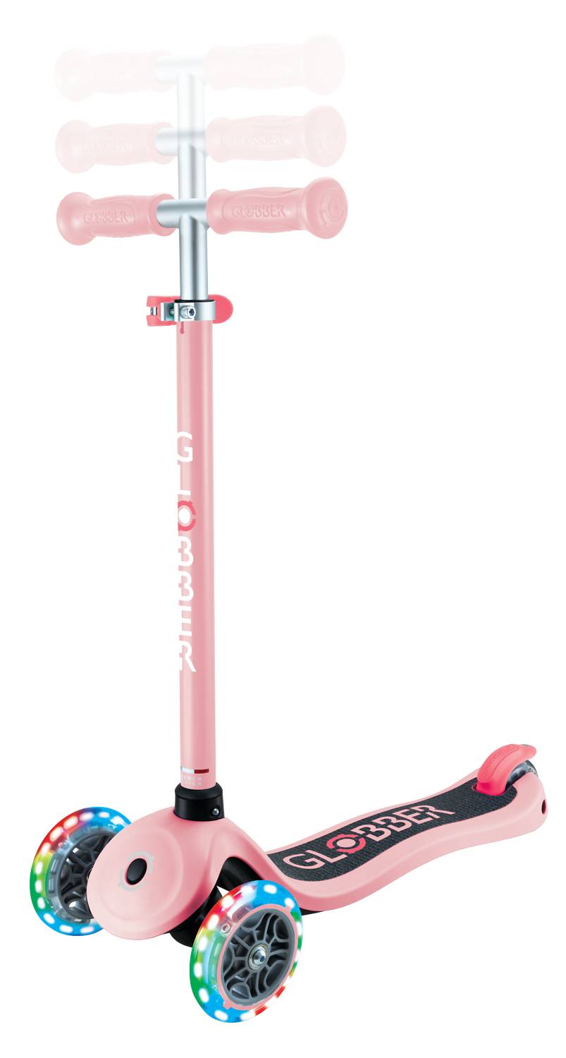 GLOBBER PRIMO LIGHTS pastellrosa, mit Leuchtrollen