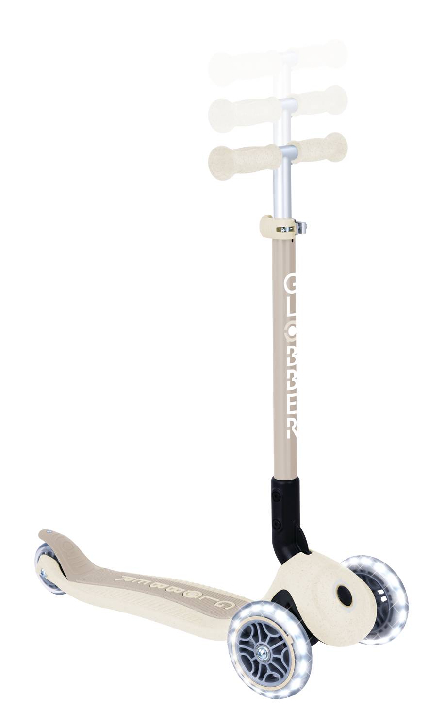 GLOBBER PRIMO FOLDABLE LIGHTS ECO kokos weiß, mit Leuchtrollen