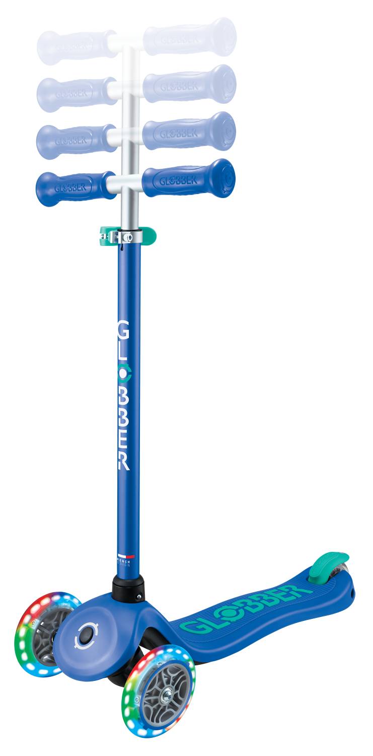 GLOBBER PRIMO PLUS LIGHTS dunkelblau, mit Leuchtrollen