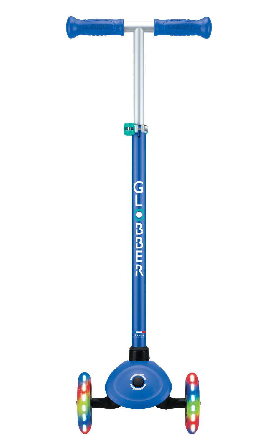 GLOBBER PRIMO PLUS LIGHTS dunkelblau, mit Leuchtrollen