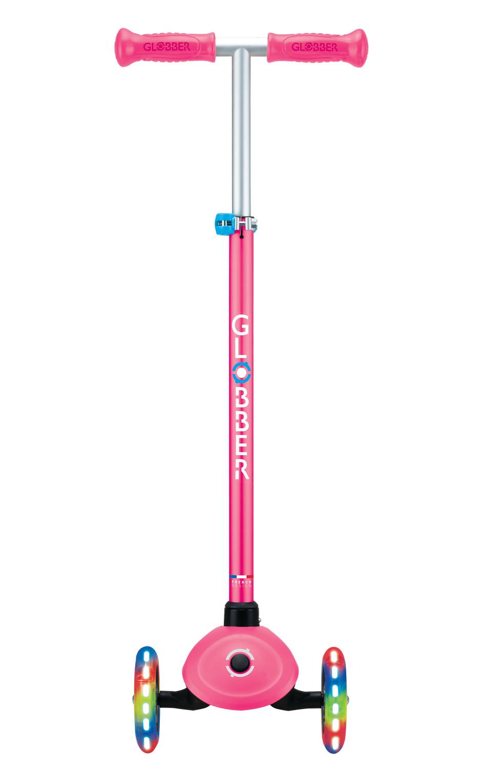 GLOBBER PRIMO PLUS LIGHTS fuchsia pink, mit Leuchtrollen