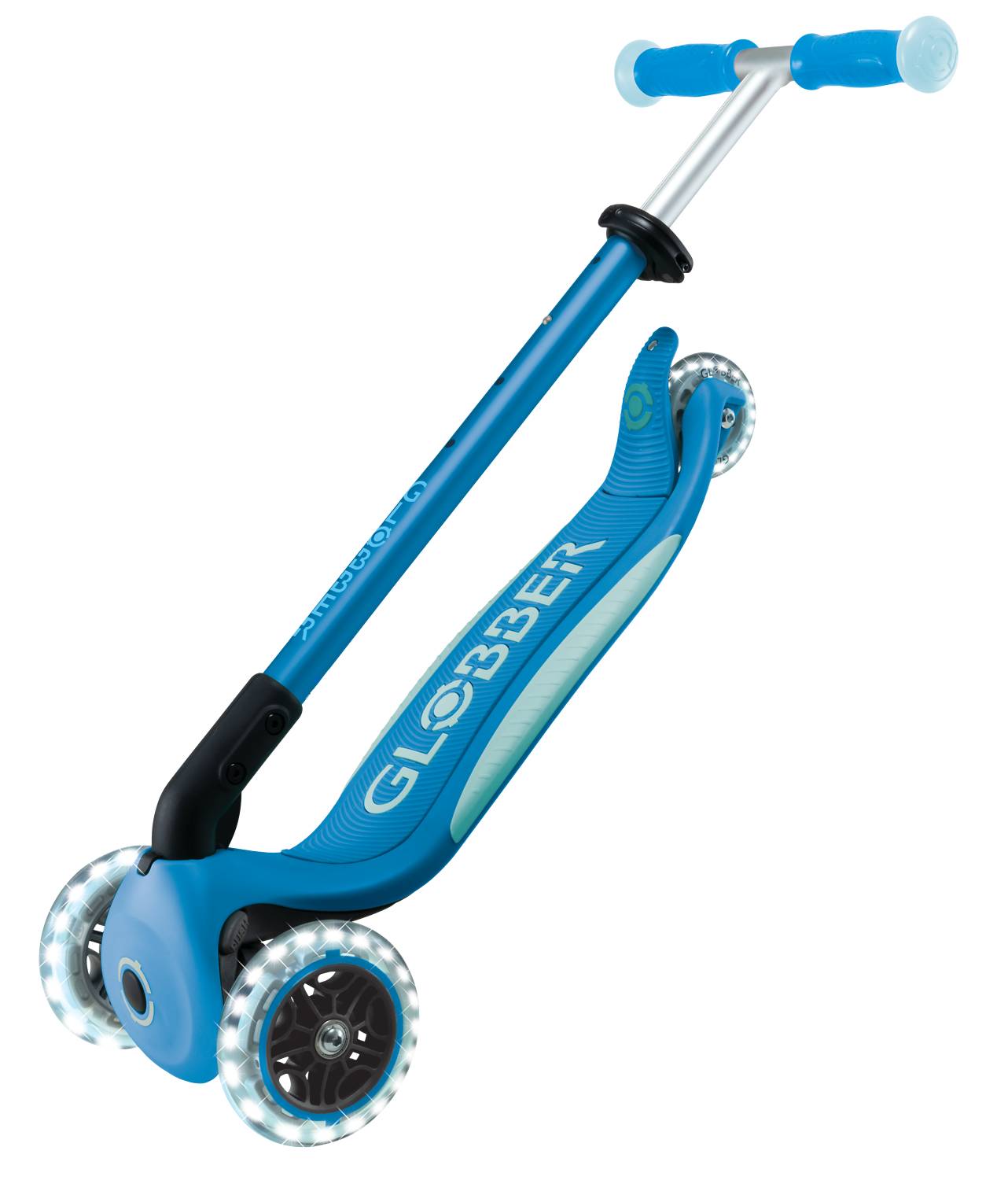 GLOBBER ELITE GLOW LIGHTS petrol, mit Leuchtrollen und Glow-Effekt