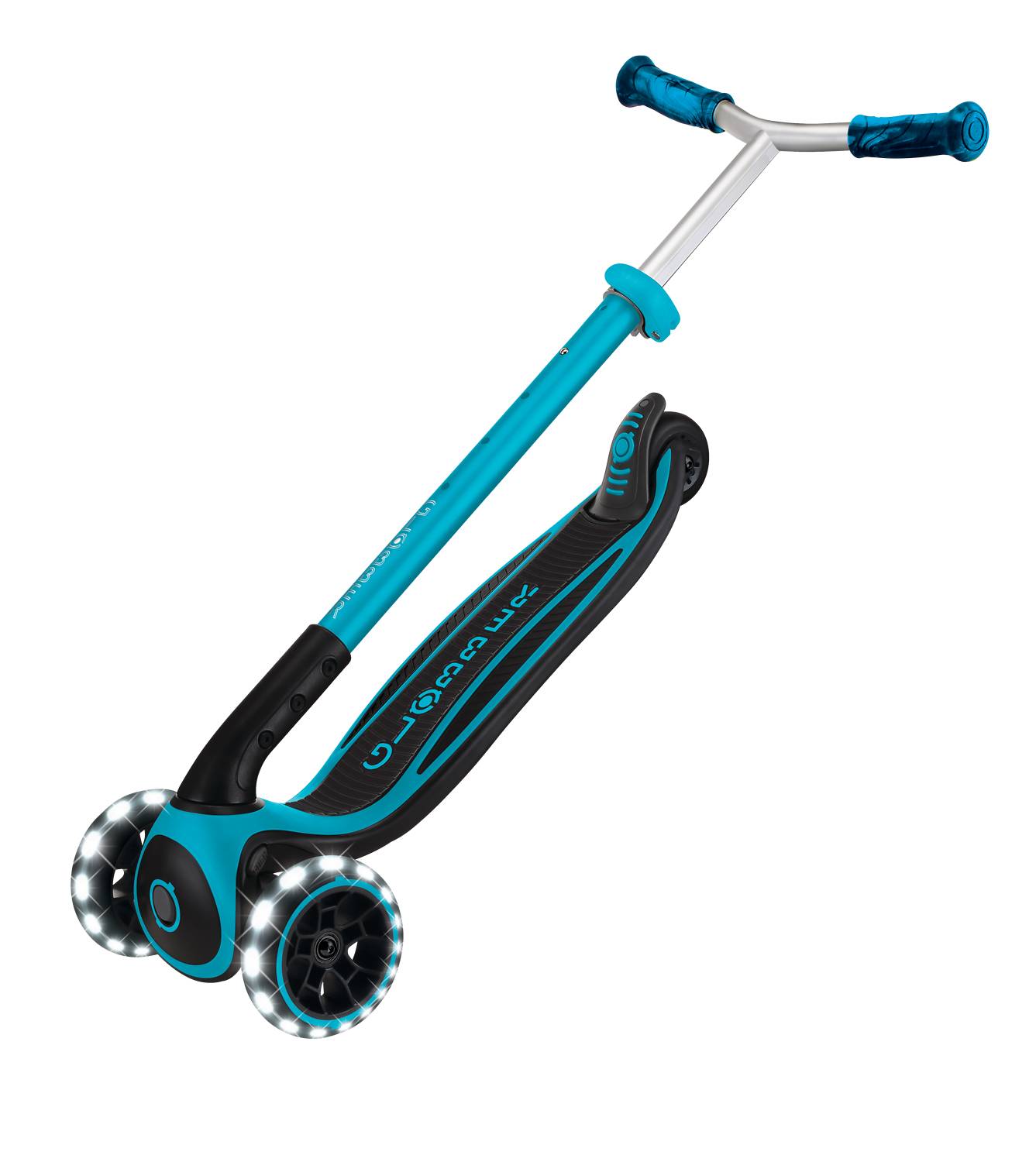 GLOBBER ACE LIGHTS blau, mit Leuchtrollen