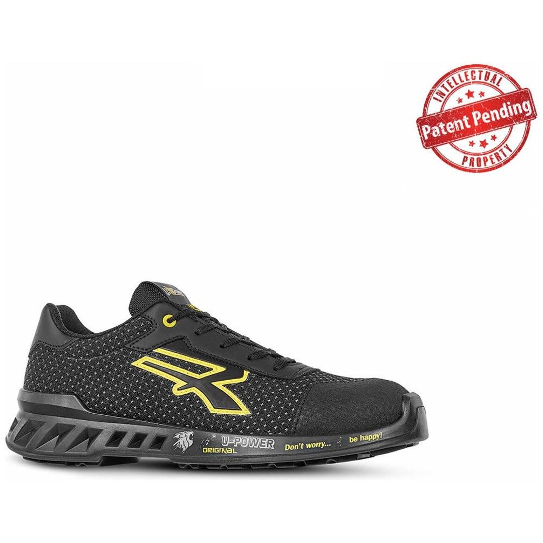 U-Power Sicherheitshalbschuh MATT S3S CI FO SR ESD Gr. 39 schwarz/gelb