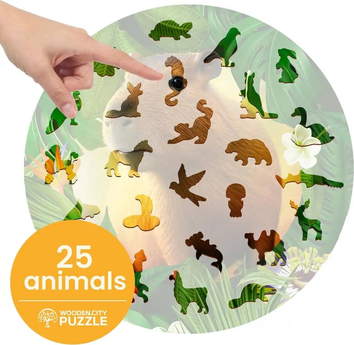 WOODEN CITY Holzpuzzle Kapybara 250 Teile