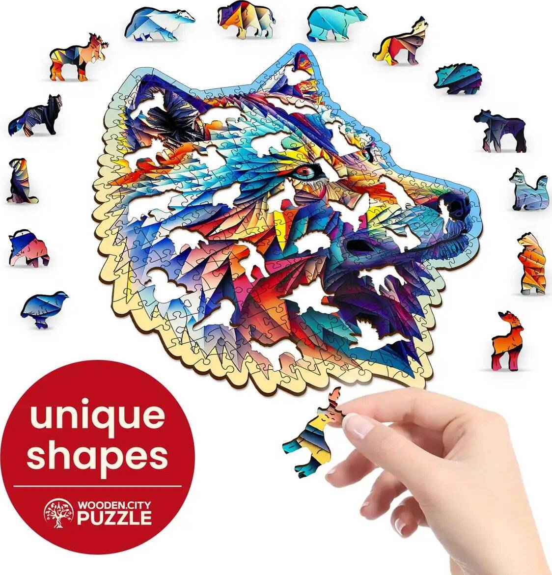 WOODEN CITY Holzpuzzle Edler Wolf 250 Teile