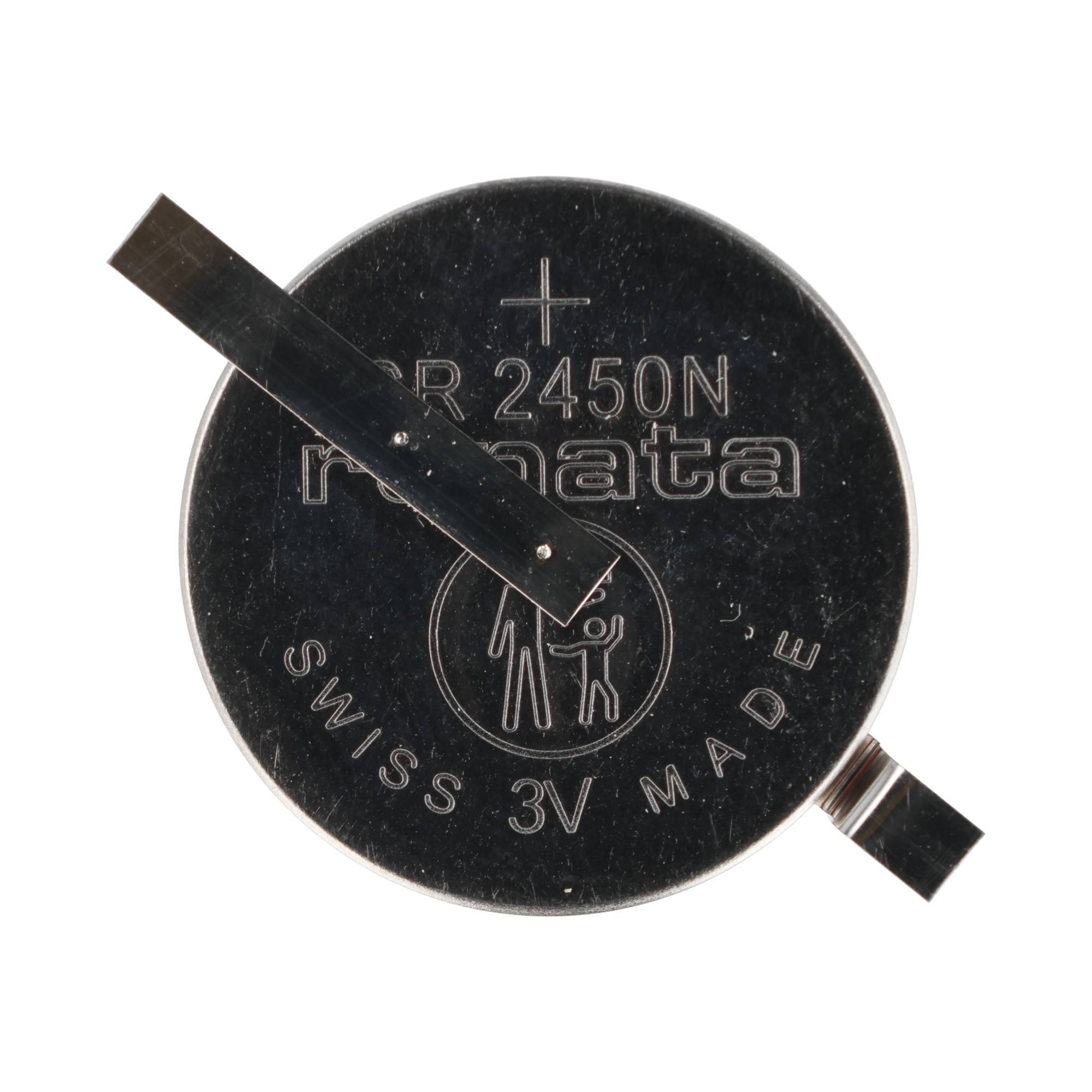 Lithium Batterie CR2450SM mit Lötfahnen in Z-Form