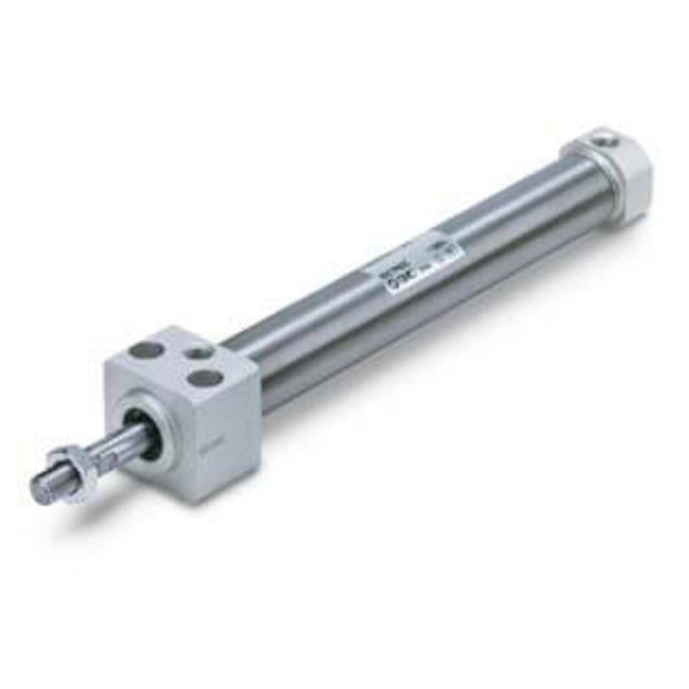 SMC Druckluftzylinder CDM2RA20-50Z - doppeltwirkend - mit Magnet - elastische Dämpfung - Direktmontage unten - Ø 20 mm - Hub 50 mm