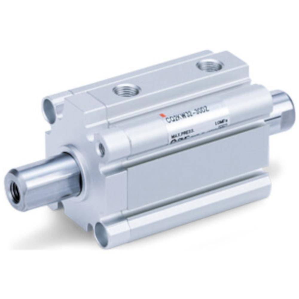 SMC Kompaktzylinder CDQ2WA63TF-30DZ - doppeltwirkend - mit Magnet - Gewindebohrung beidseitig - durchgehende Kolbenstange - Ø 63 mm - Hub 30 mm