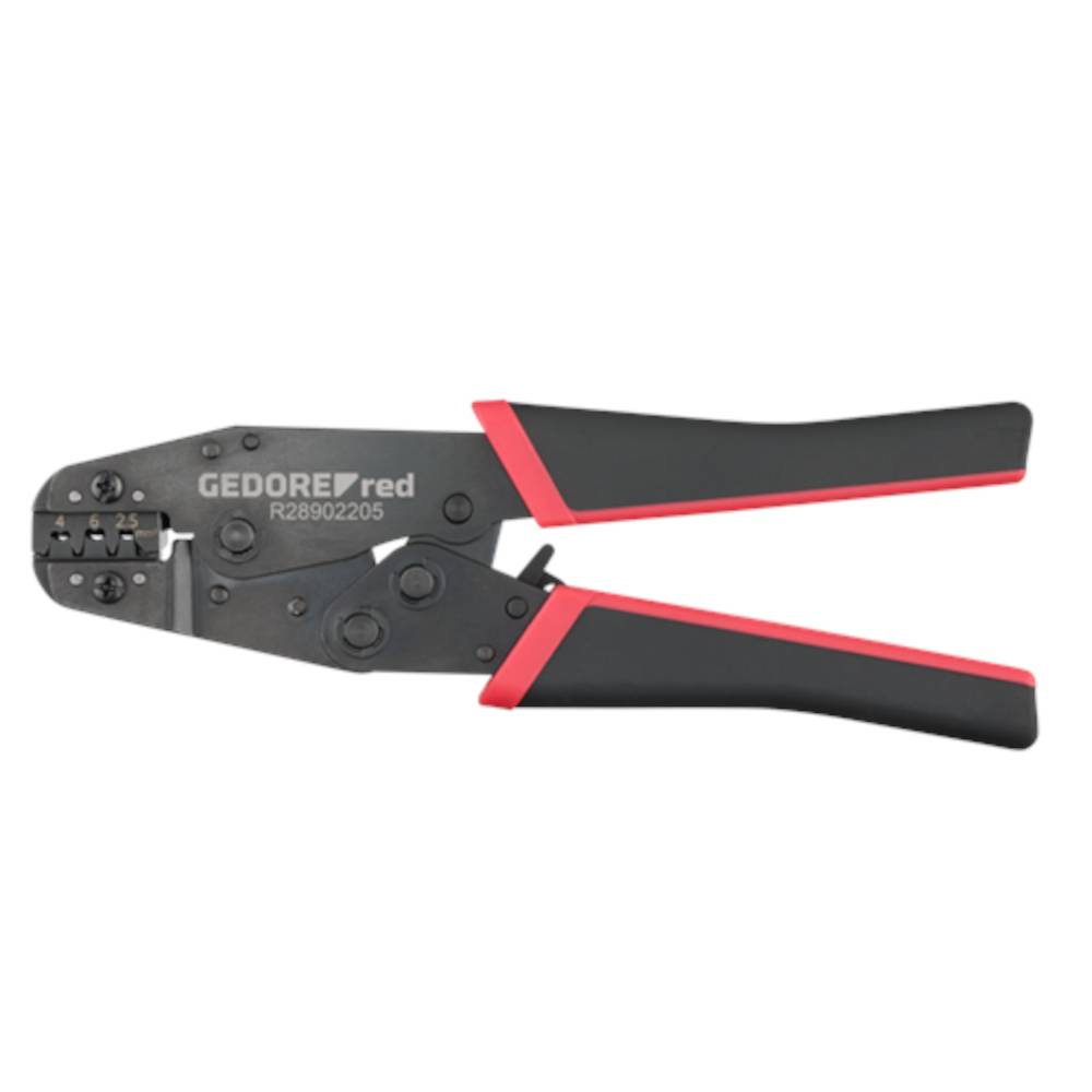 GEDORE red Crimpzange - Gesamtlänge 204 mm - für Querschnitte von 2,5 / 4,0 / 6,0 mm² - speziell für MC4®-Verbinder