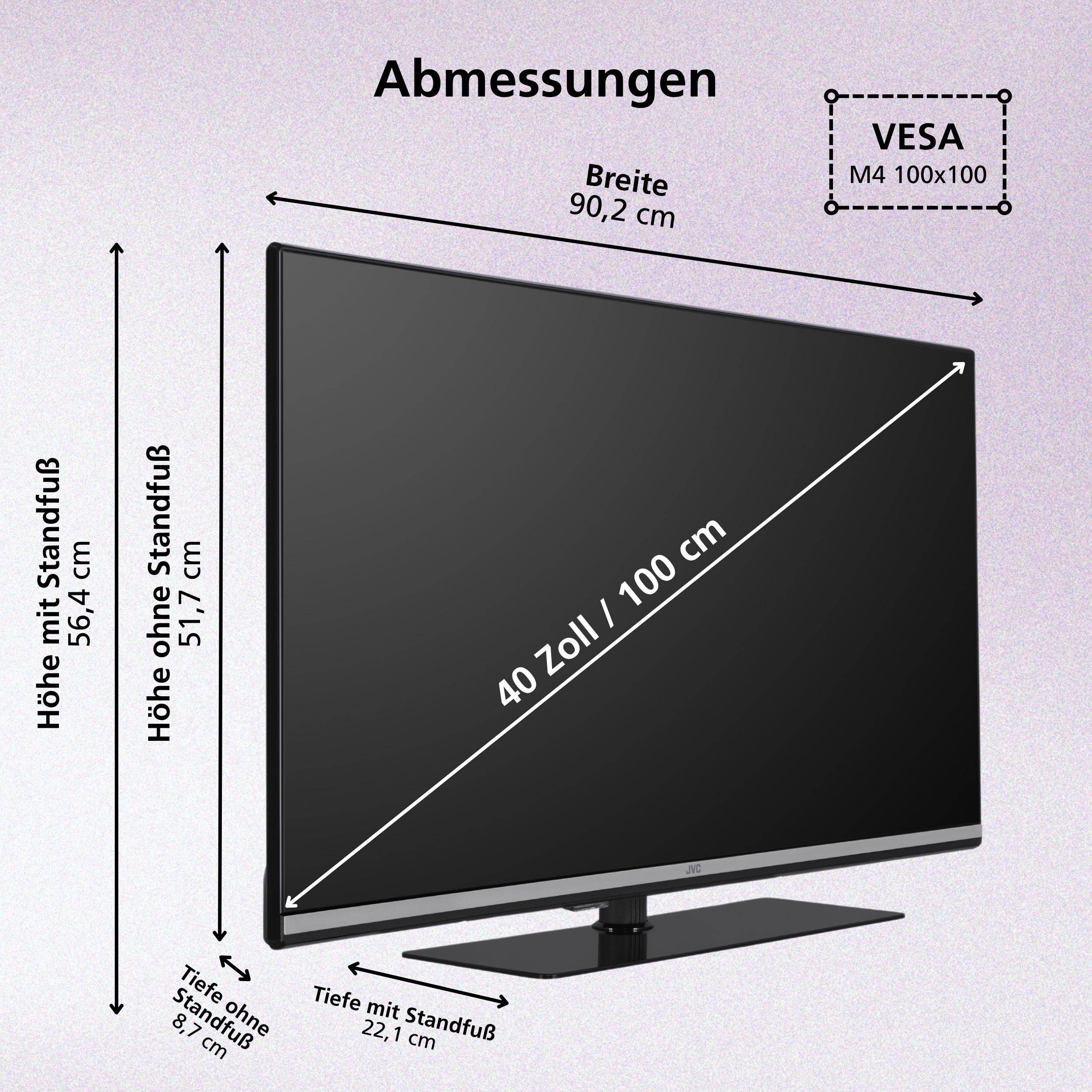 JVC LT-40VQF5655 40 Zoll QLED Smart TV HDR Fernseher mit Full HD Auflösung und Triple-Tuner (2026)