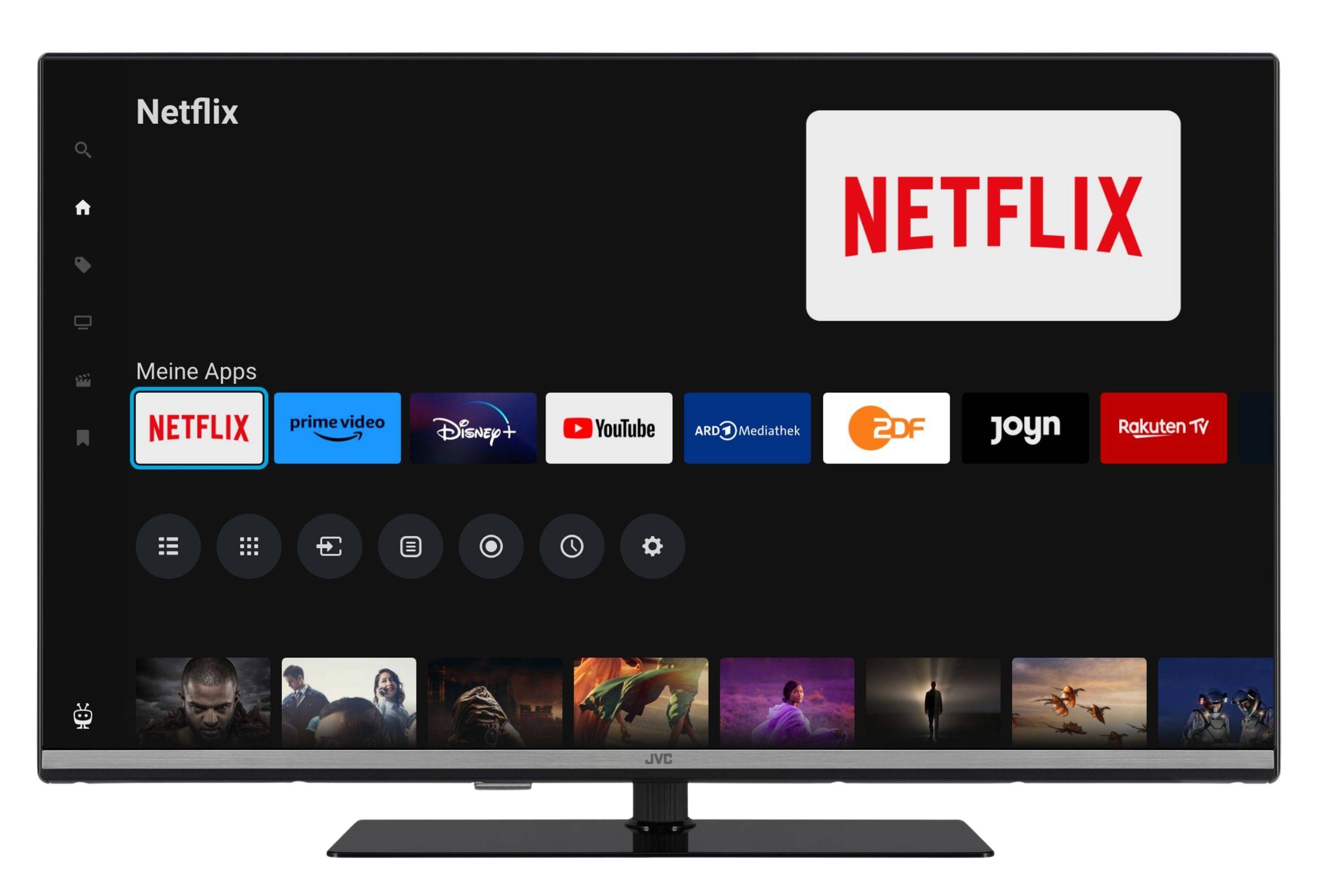 JVC LT-40VQF5655 40 Zoll QLED Smart TV HDR Fernseher mit Full HD Auflösung und Triple-Tuner (2026)