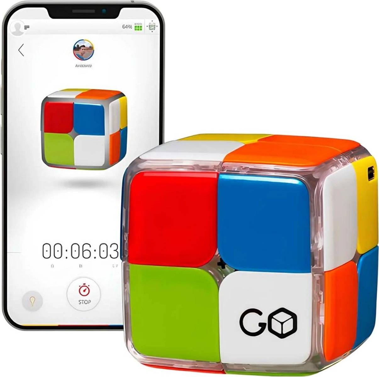 GoCube 2x2 Der erste 2x2 verbundene Würfel Kostenlos App-fähig ab 5 Jahre