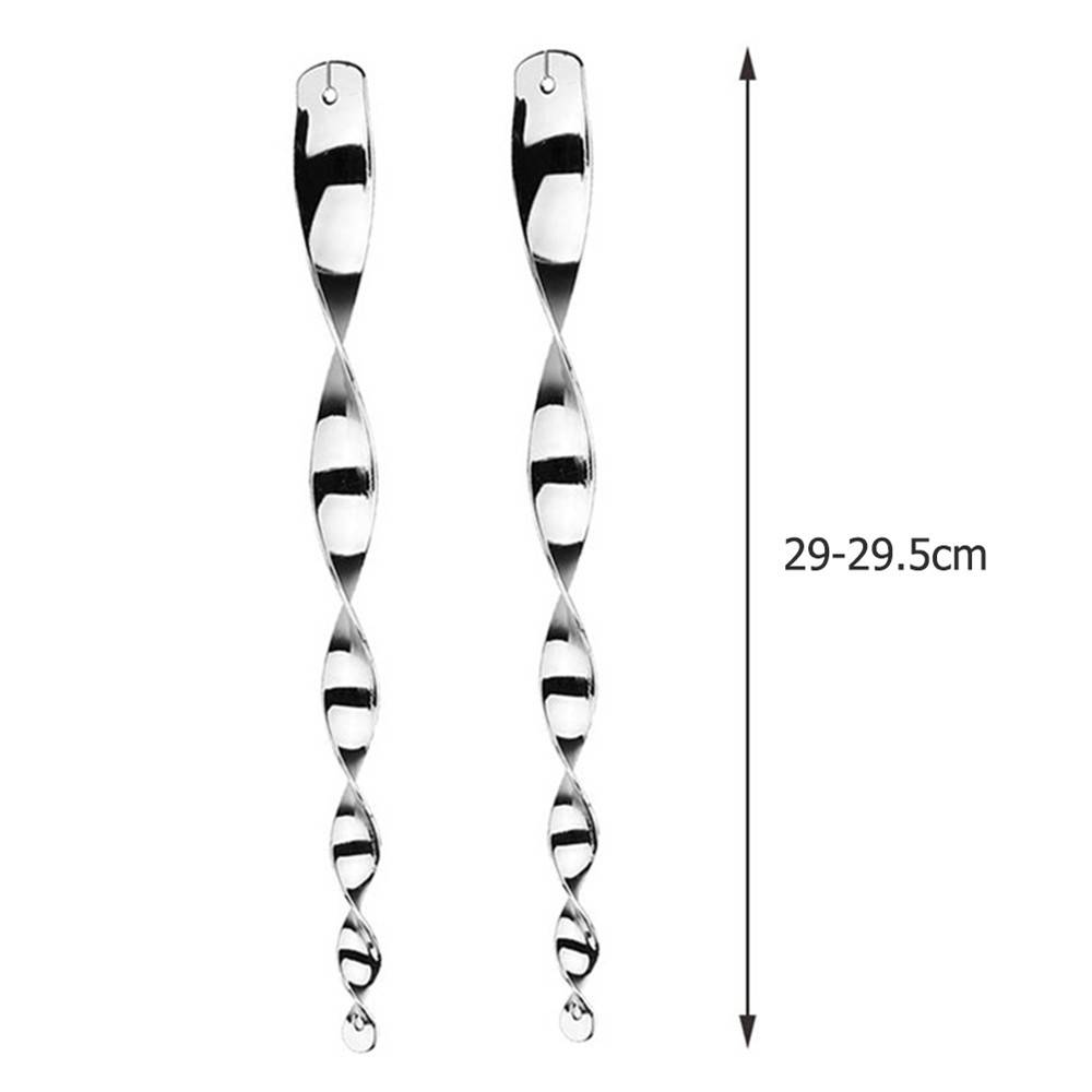 Spiralförmige reflektierende Vogelscheuche 10er-Pack Silver 30 cm