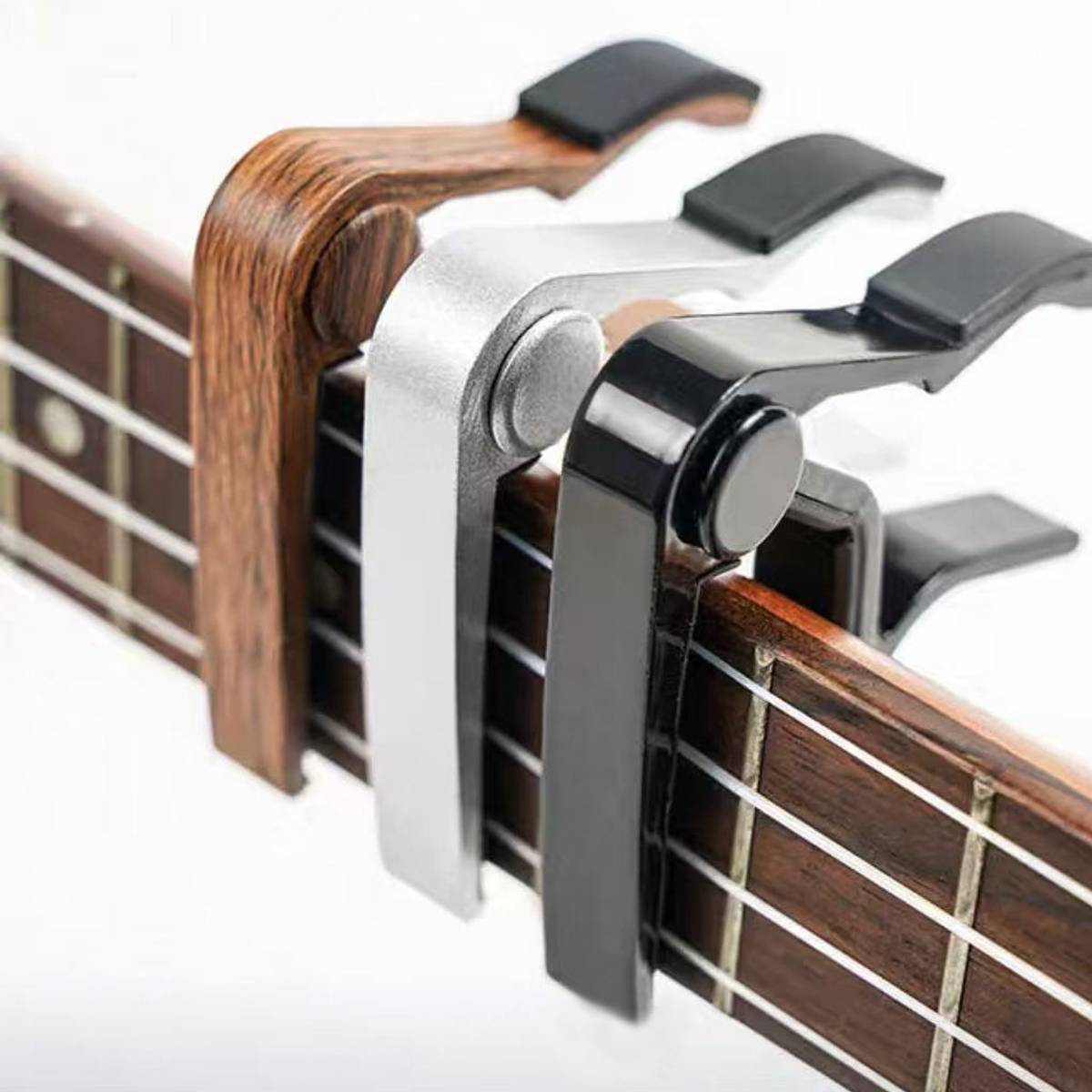 Gitarren-Kapodaster aus Aluminiumlegierung für Akustikgitarren Silver