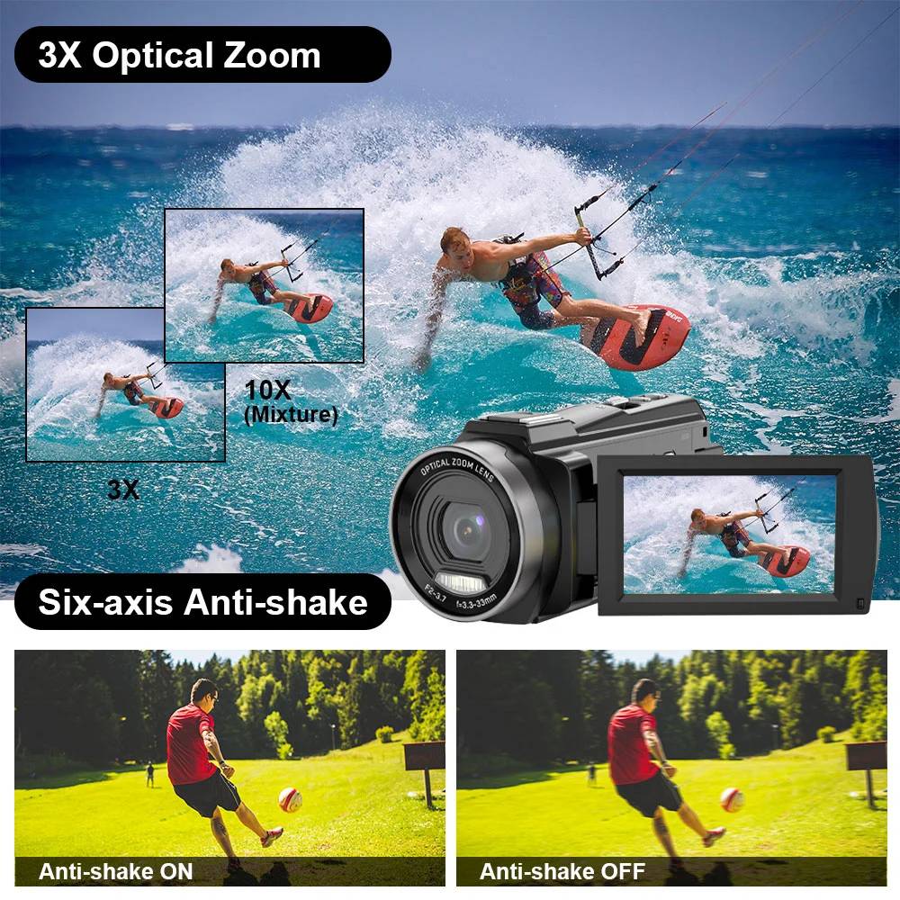 Kompakte handgehaltene 5K-DSLR-Videokamera HDV265K