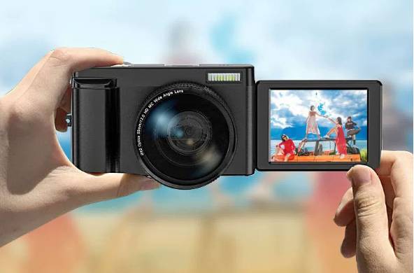 Digitalkamera mit 24 MP, HD 1080p und 16x Zoom
