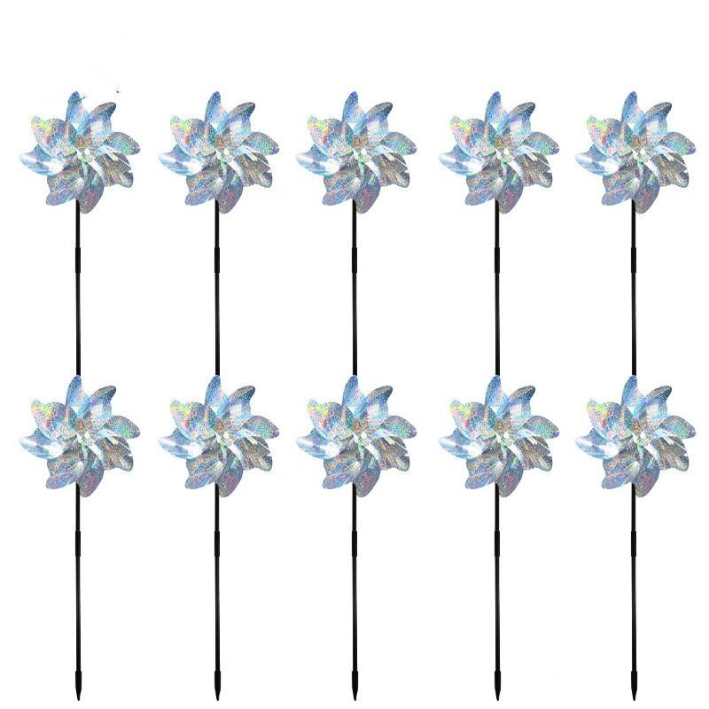 Windspinner / Reflektierende Vogelscheuchen 10-Pack