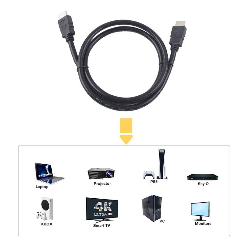 HDMI-Kabel 4K@60Hz HDMI 2.0 Black 1 m
