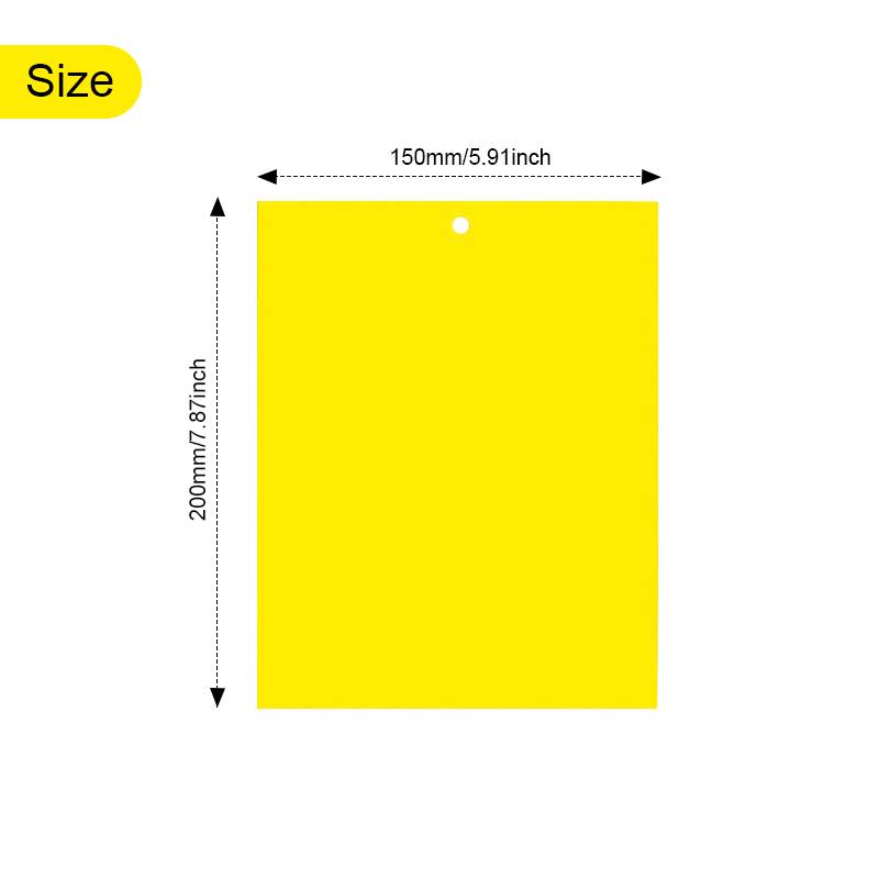 Klebefalle für Insekten, Fliegenfänger, 20er-Pack Yellow